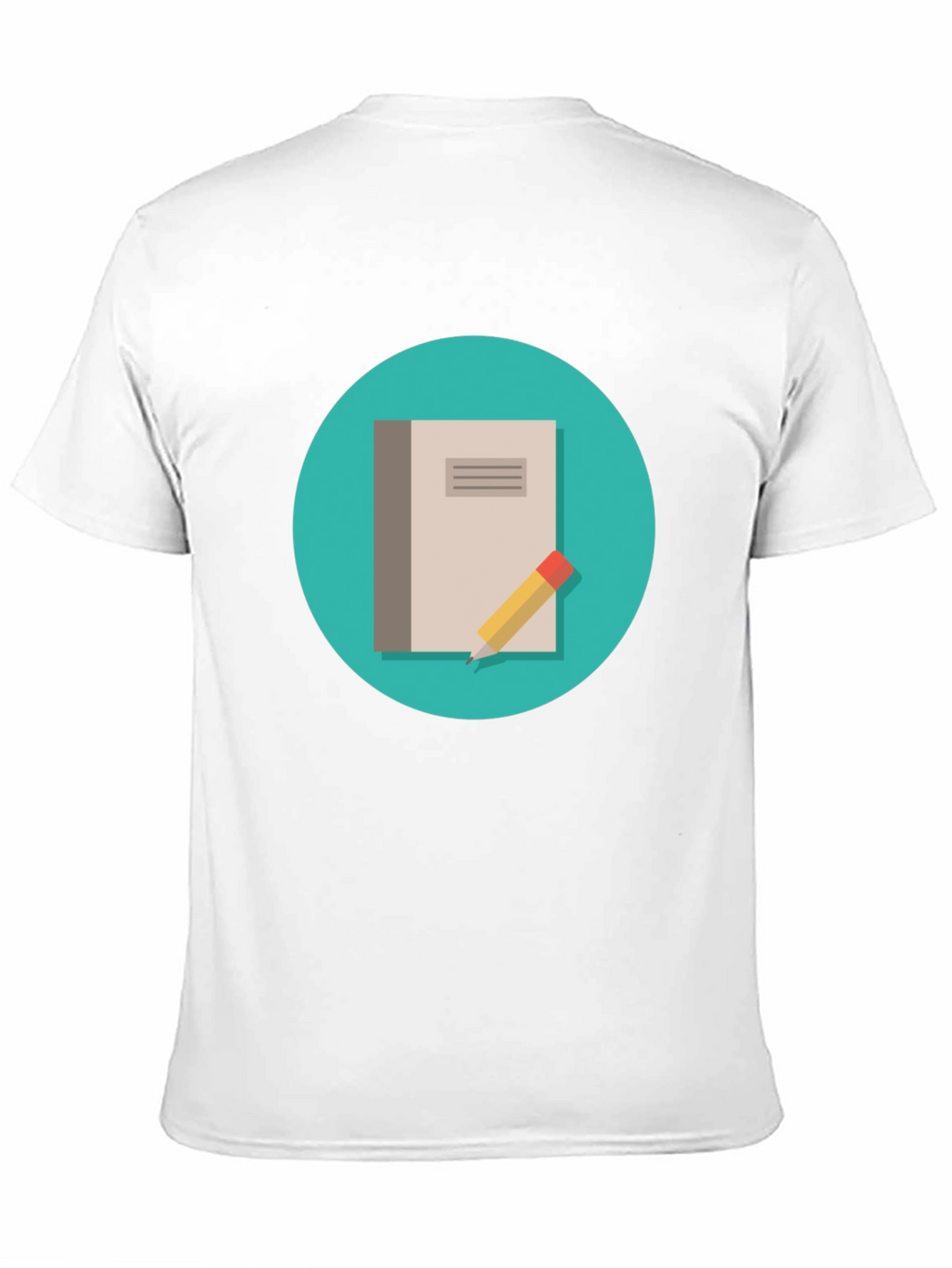 Notebook and Pencil Graphic T-Shirt