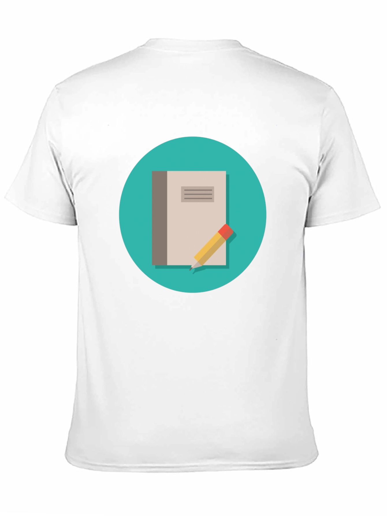 Notebook and Pencil Graphic T-Shirt