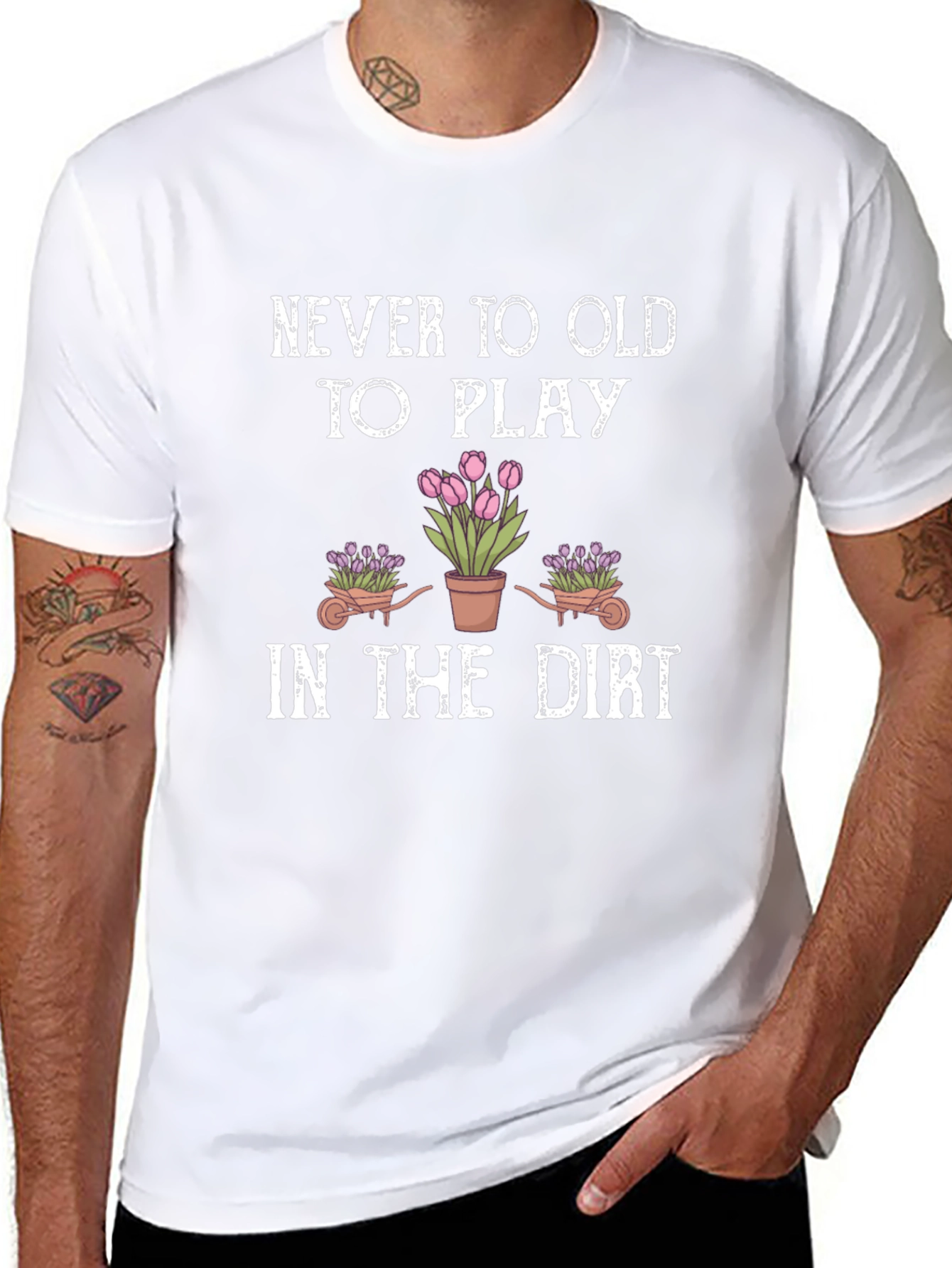 Never Too Old To Play Gardening T-Shirt