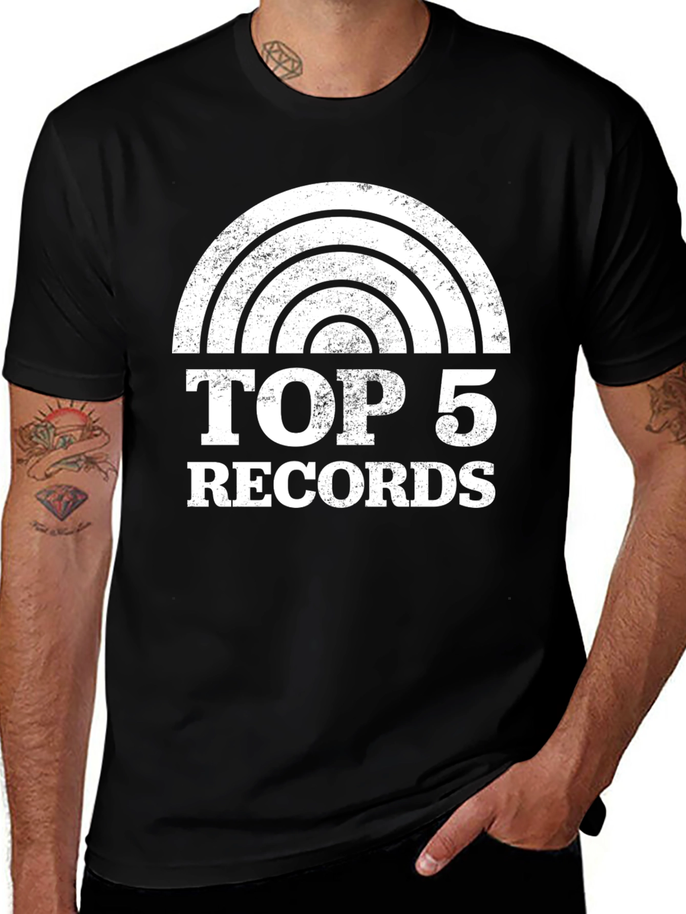 Top 5 Records Graphic T-Shirt
