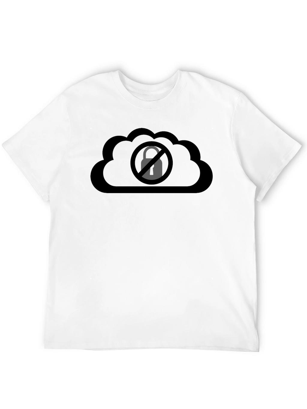 Cloud Lock Black T-Shirt
