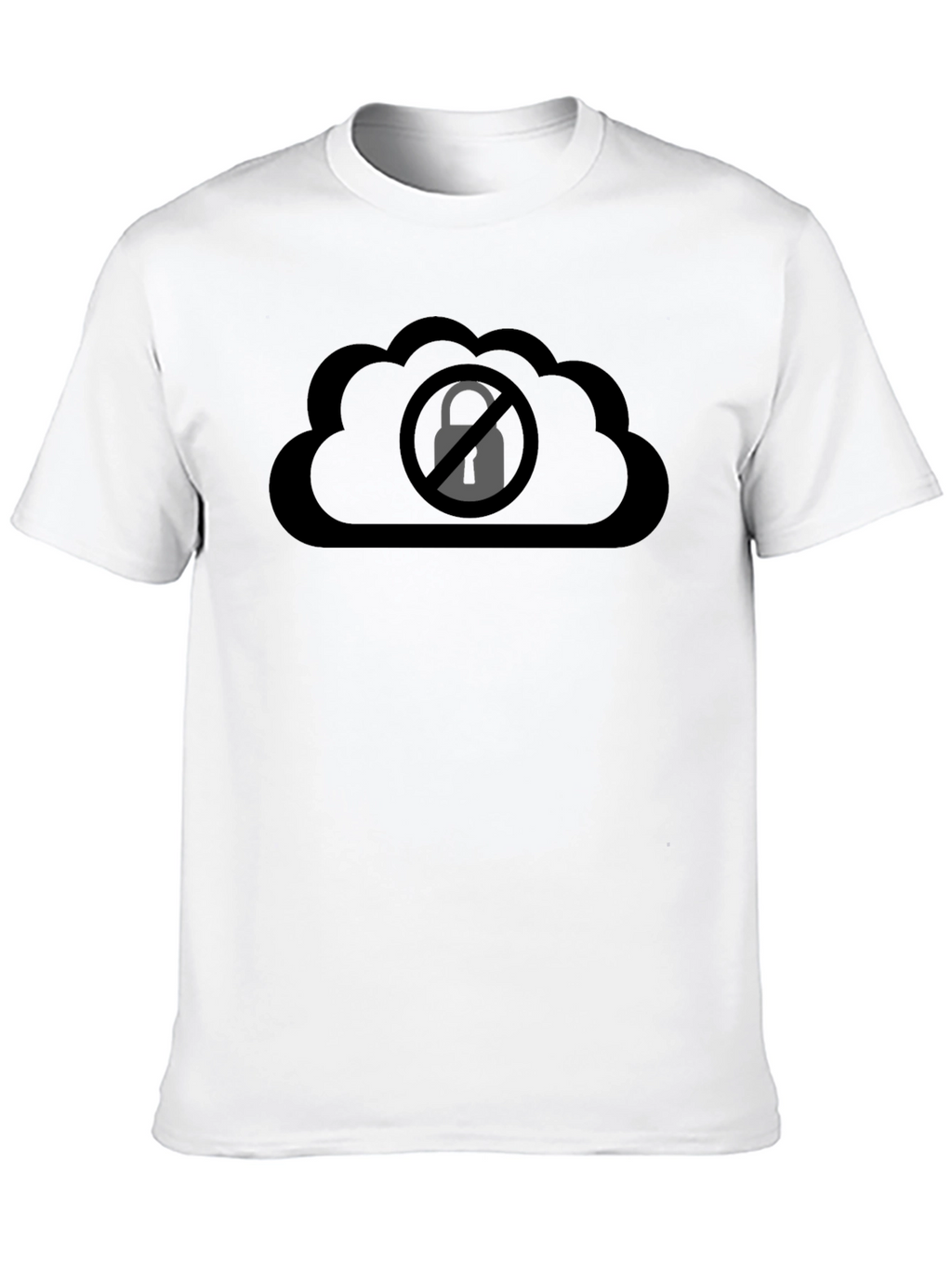 Cloud Lock Black T-Shirt