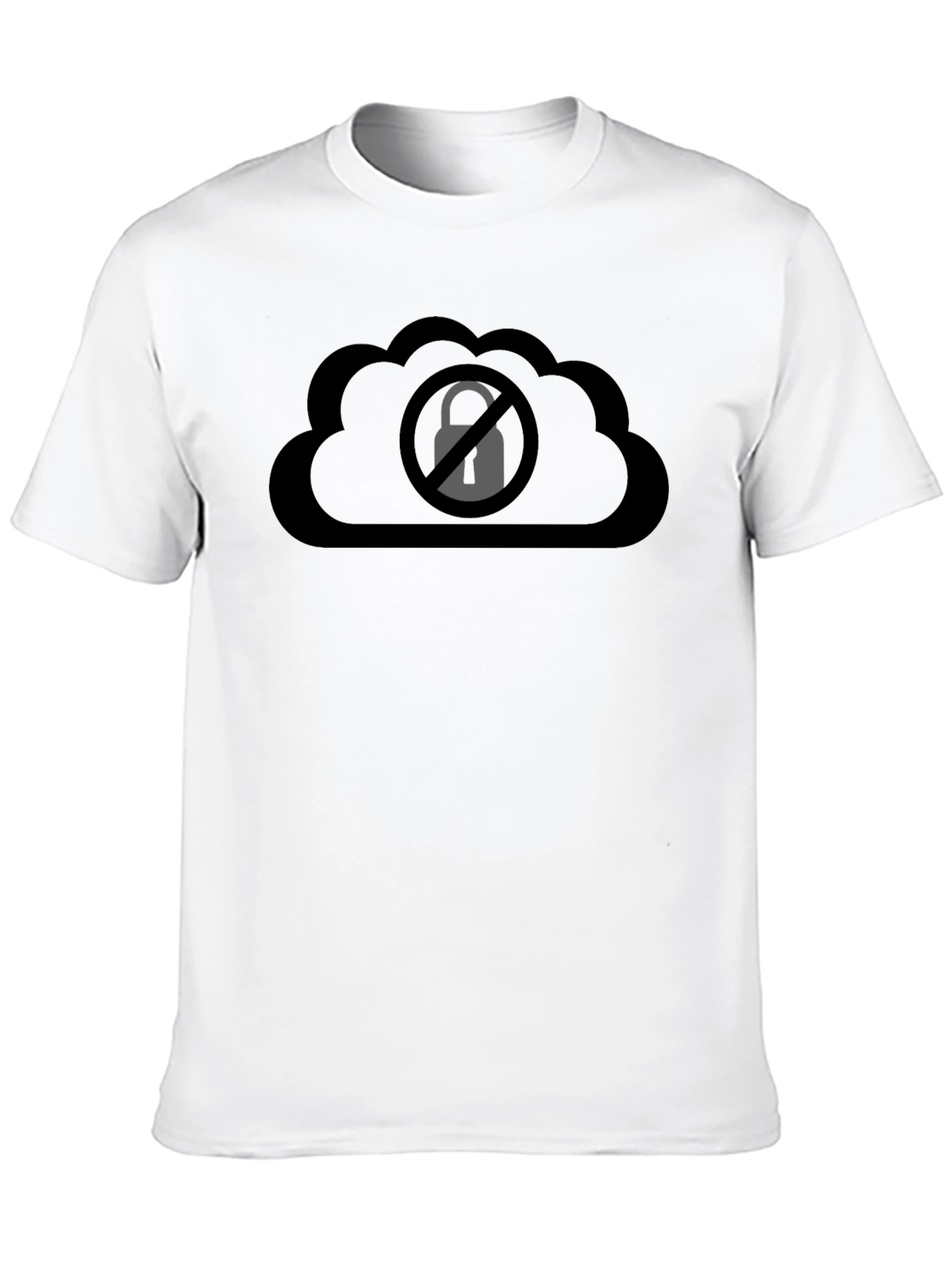 Cloud Lock Black T-Shirt