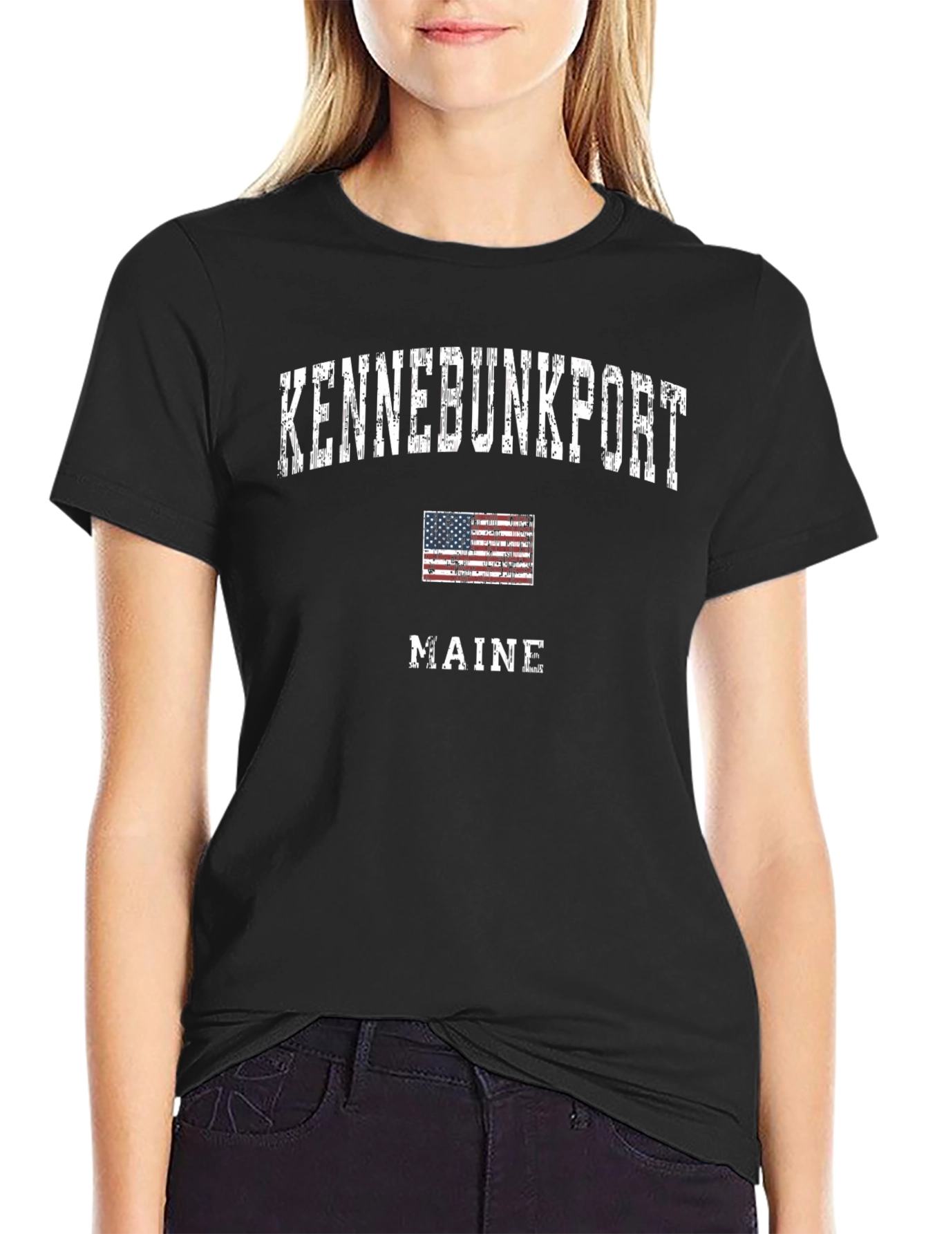 Kennebunkport Maine T-Shirt - Patriotic Souvenir