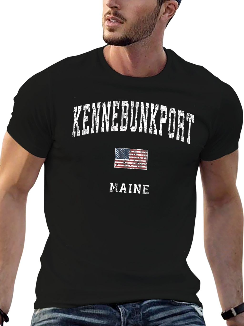 Kennebunkport Maine T-Shirt - Patriotic Souvenir
