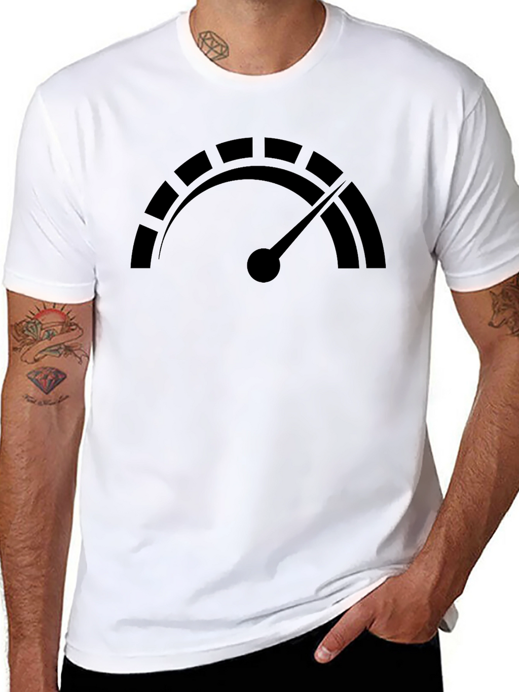 Speedometer Graphic Black T-Shirt