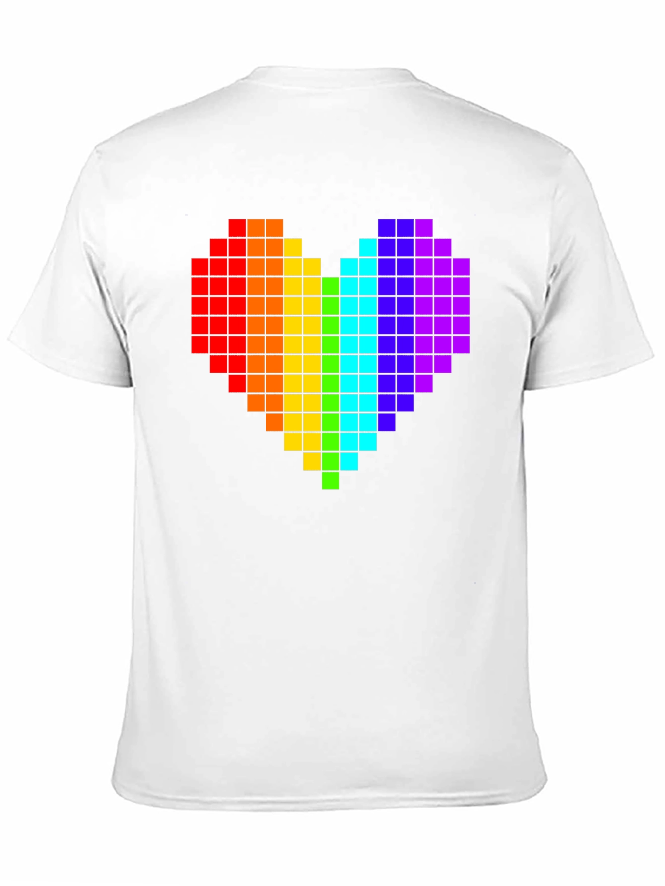 Pixel Heart Pride T-Shirt - Black Cotton Tee