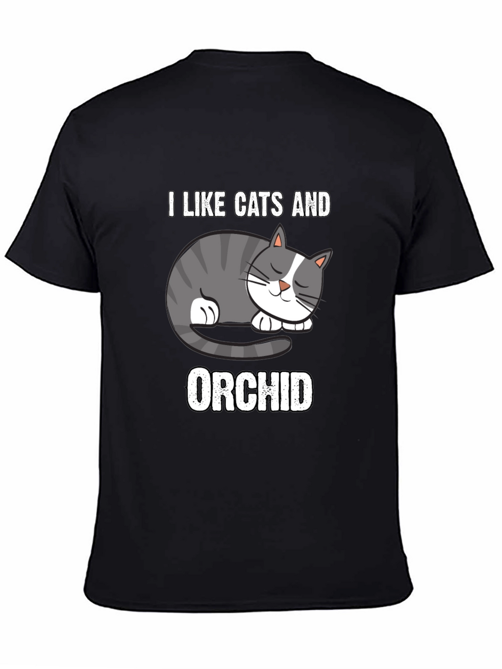 I Like Cats And Orchid T-Shirt
