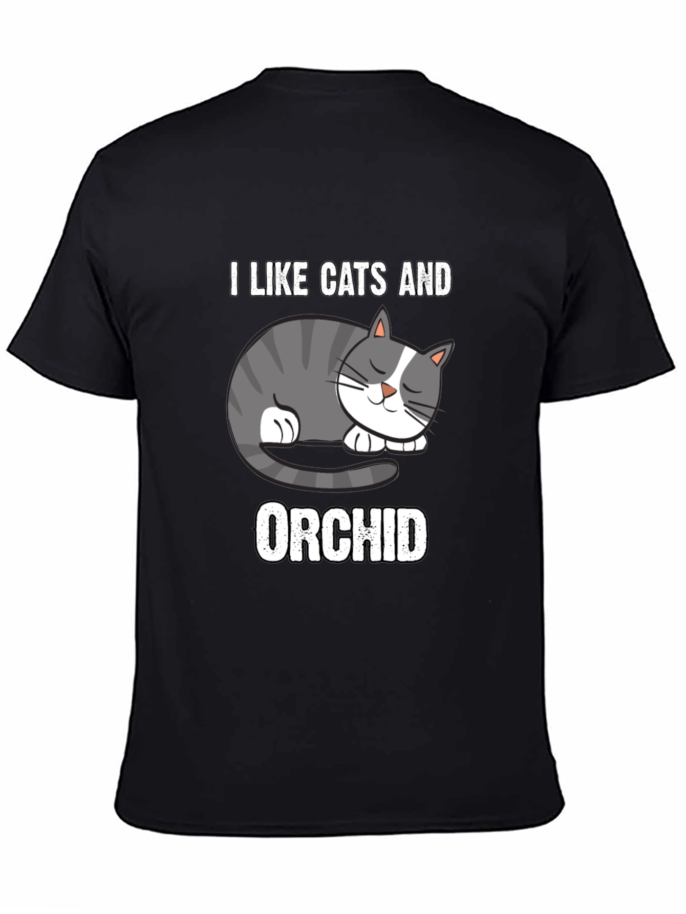 I Like Cats And Orchid T-Shirt