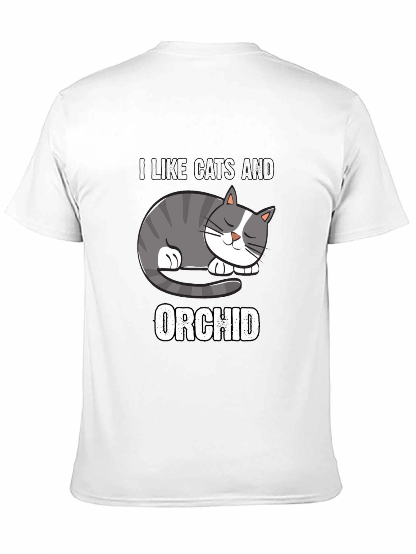 I Like Cats And Orchid T-Shirt