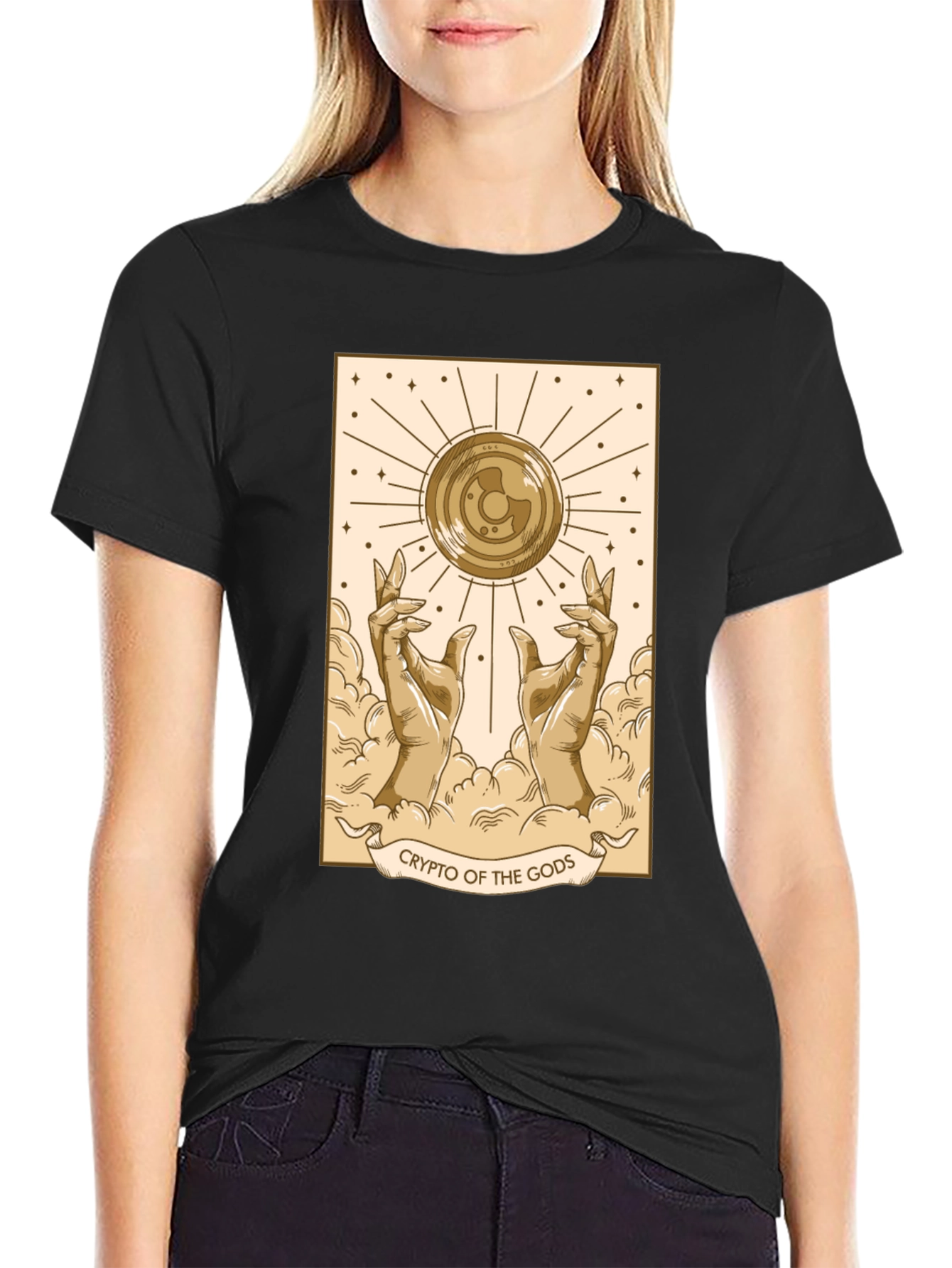 Crypto of the Gods Graphic Tee - Black