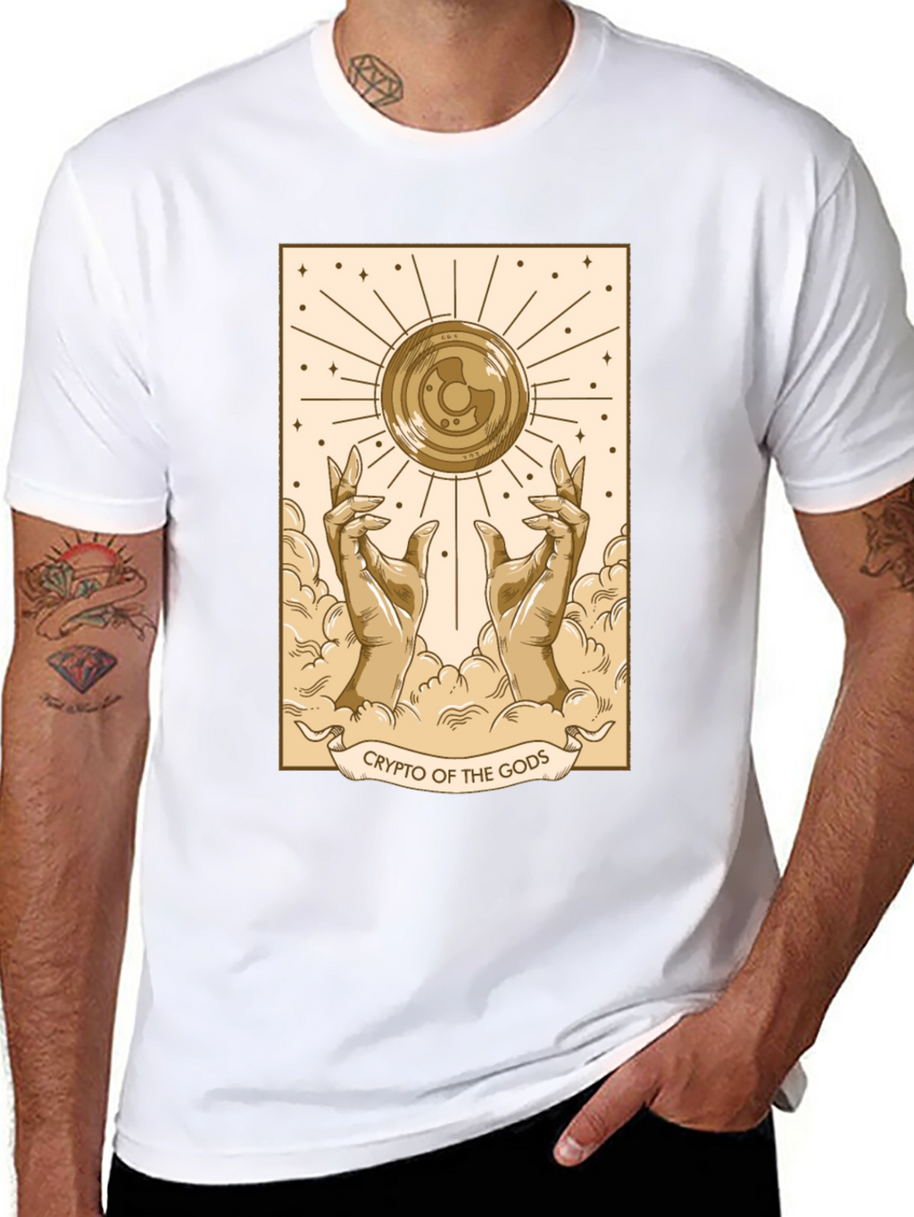 Crypto of the Gods Graphic Tee - Black