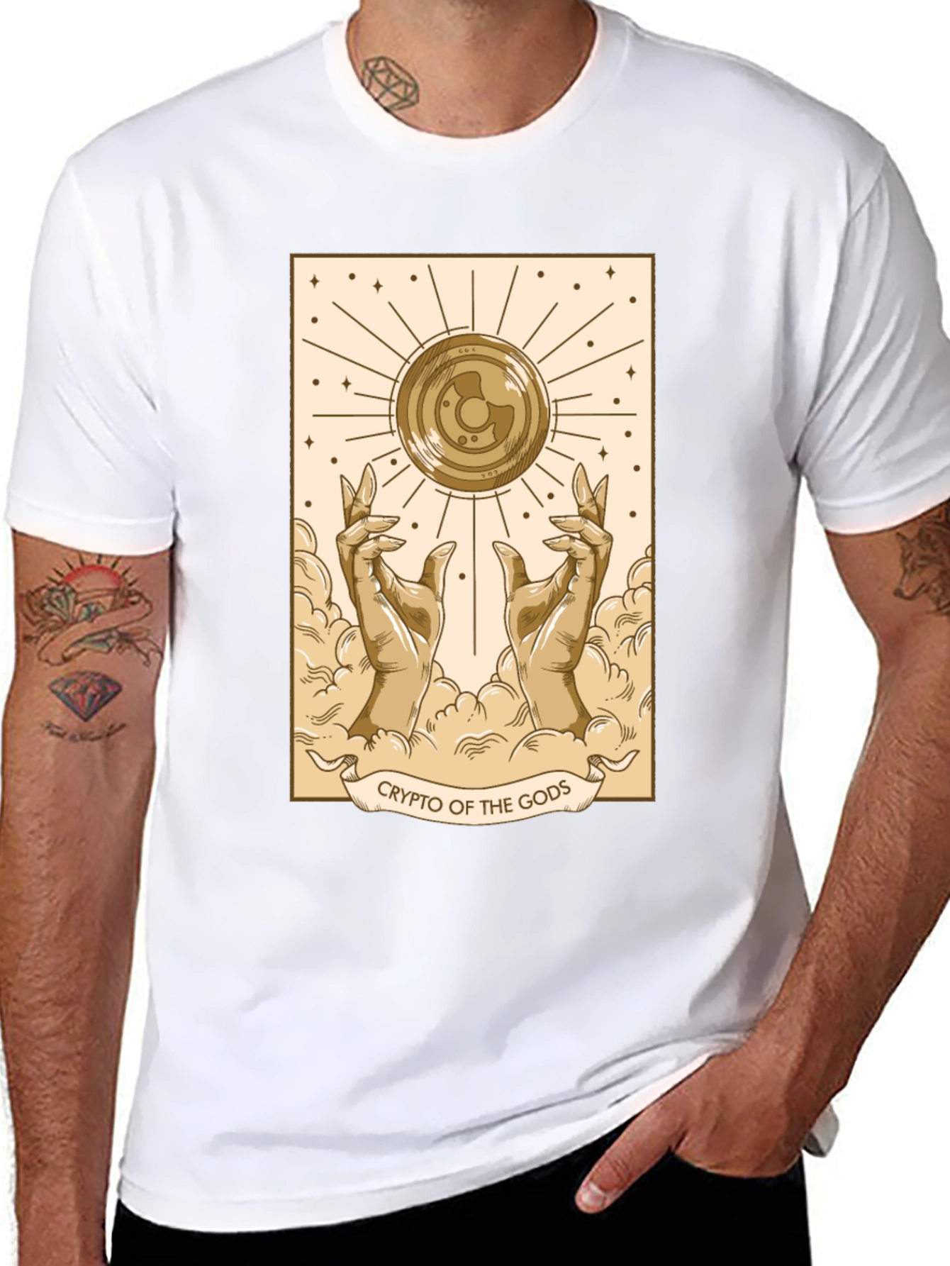 Crypto of the Gods Graphic Tee - Black
