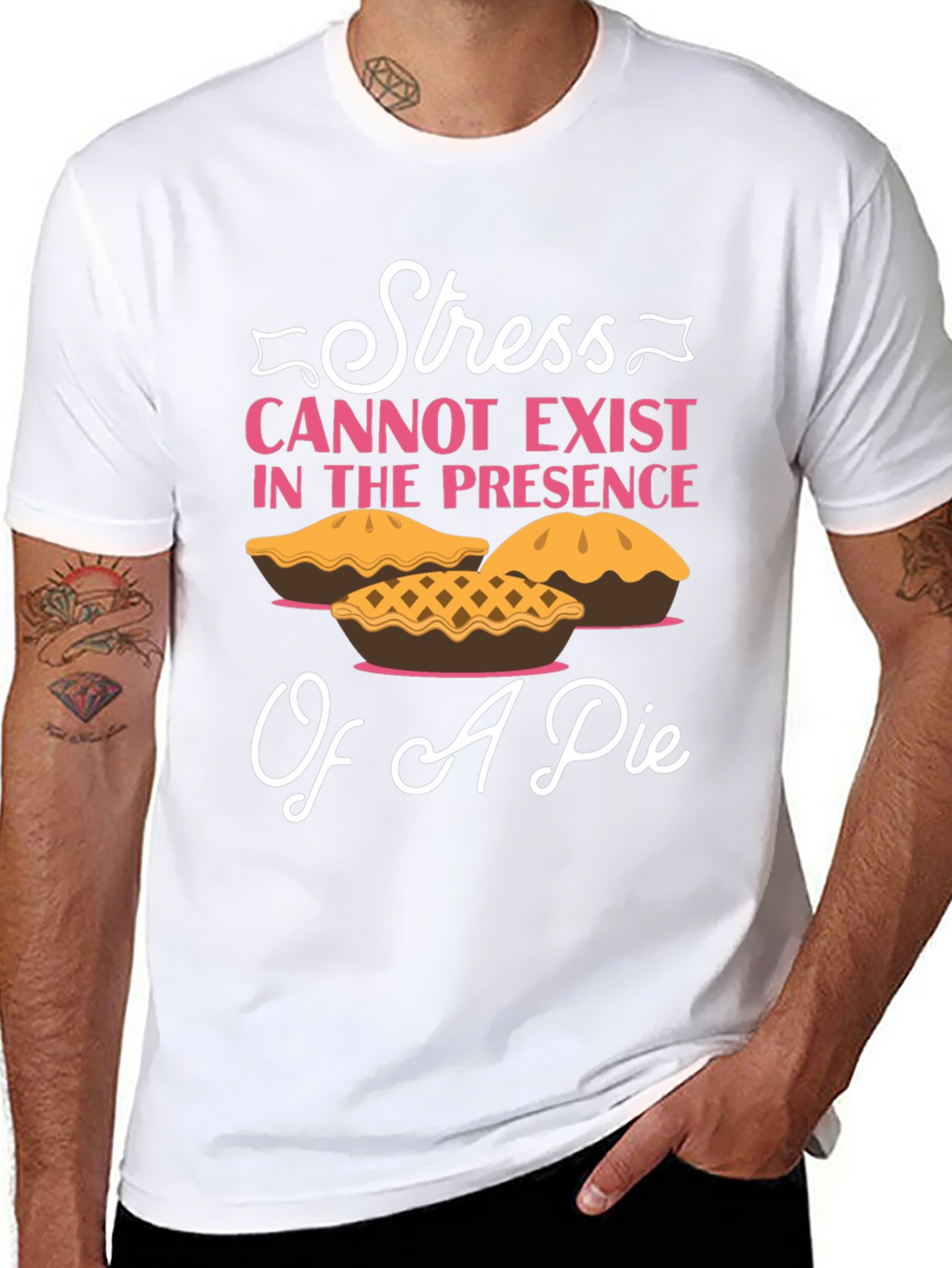 Stress and Pie T-Shirt: Relax & Enjoy!