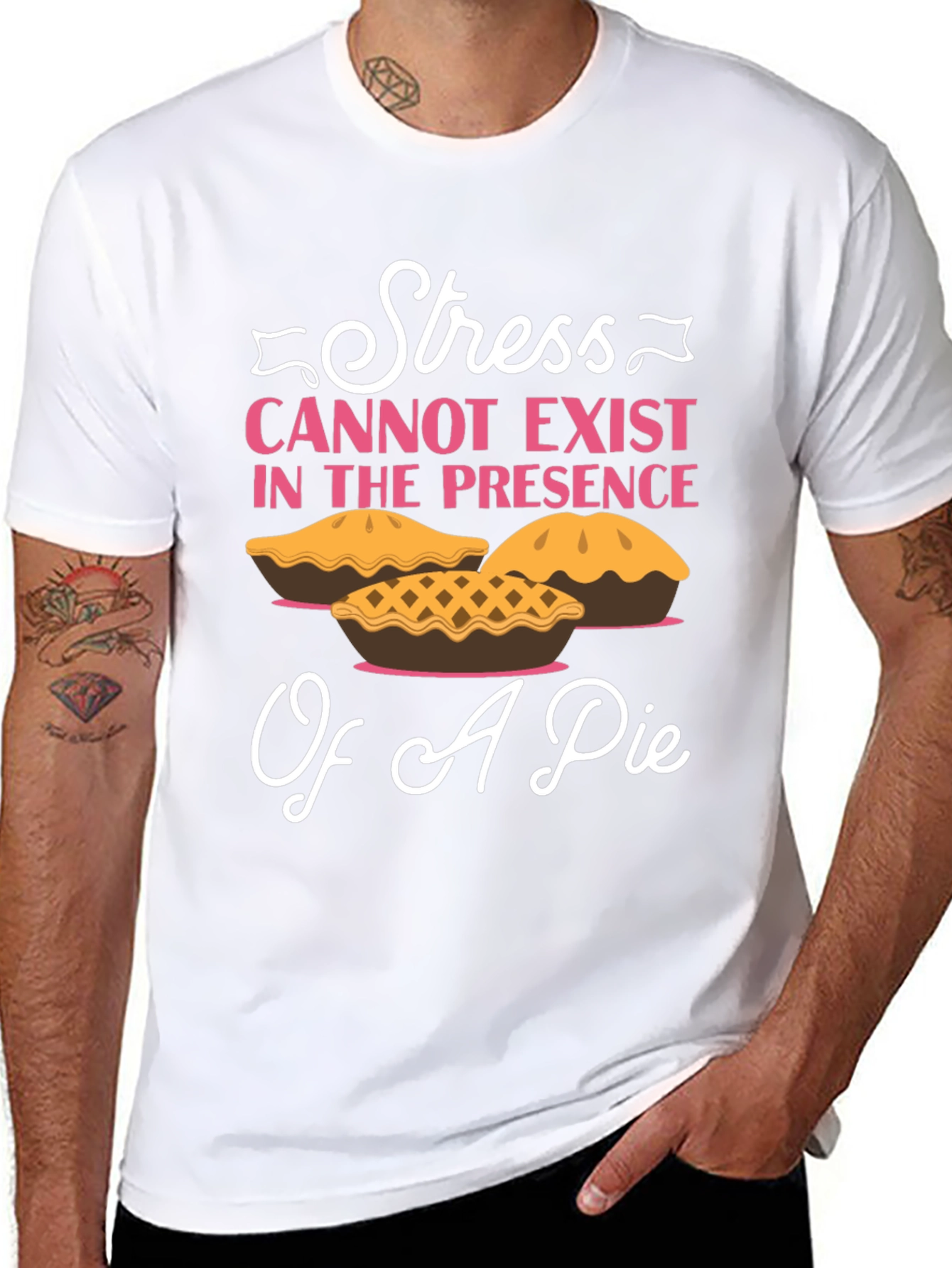 Stress and Pie T-Shirt: Relax & Enjoy!