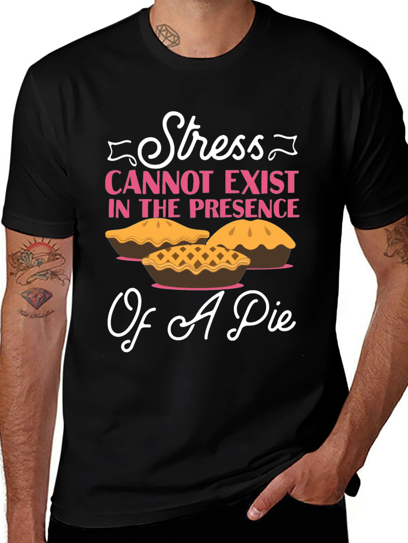 Stress and Pie T-Shirt: Relax & Enjoy!