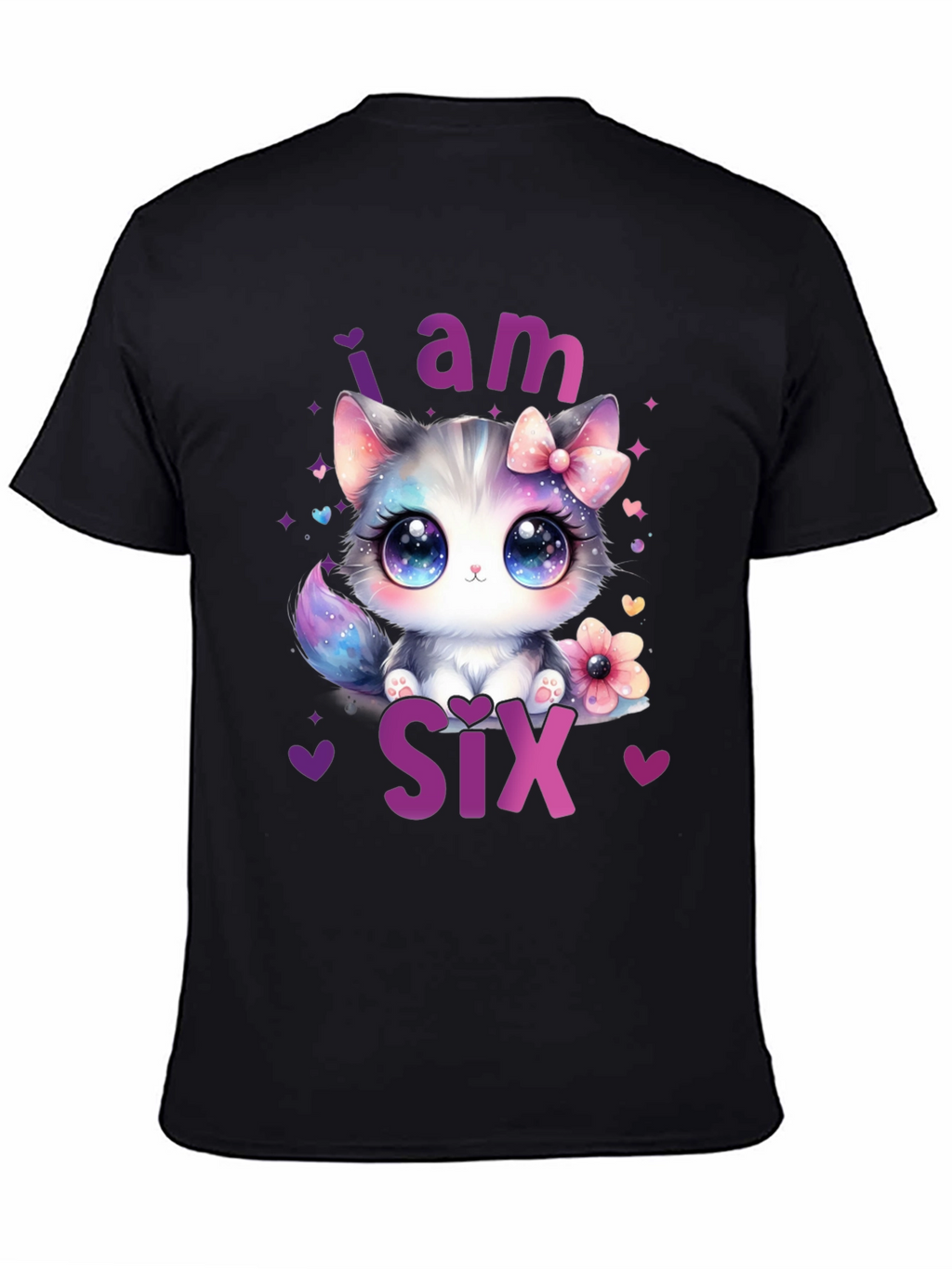 Cute Kitten 6th Birthday T-Shirt