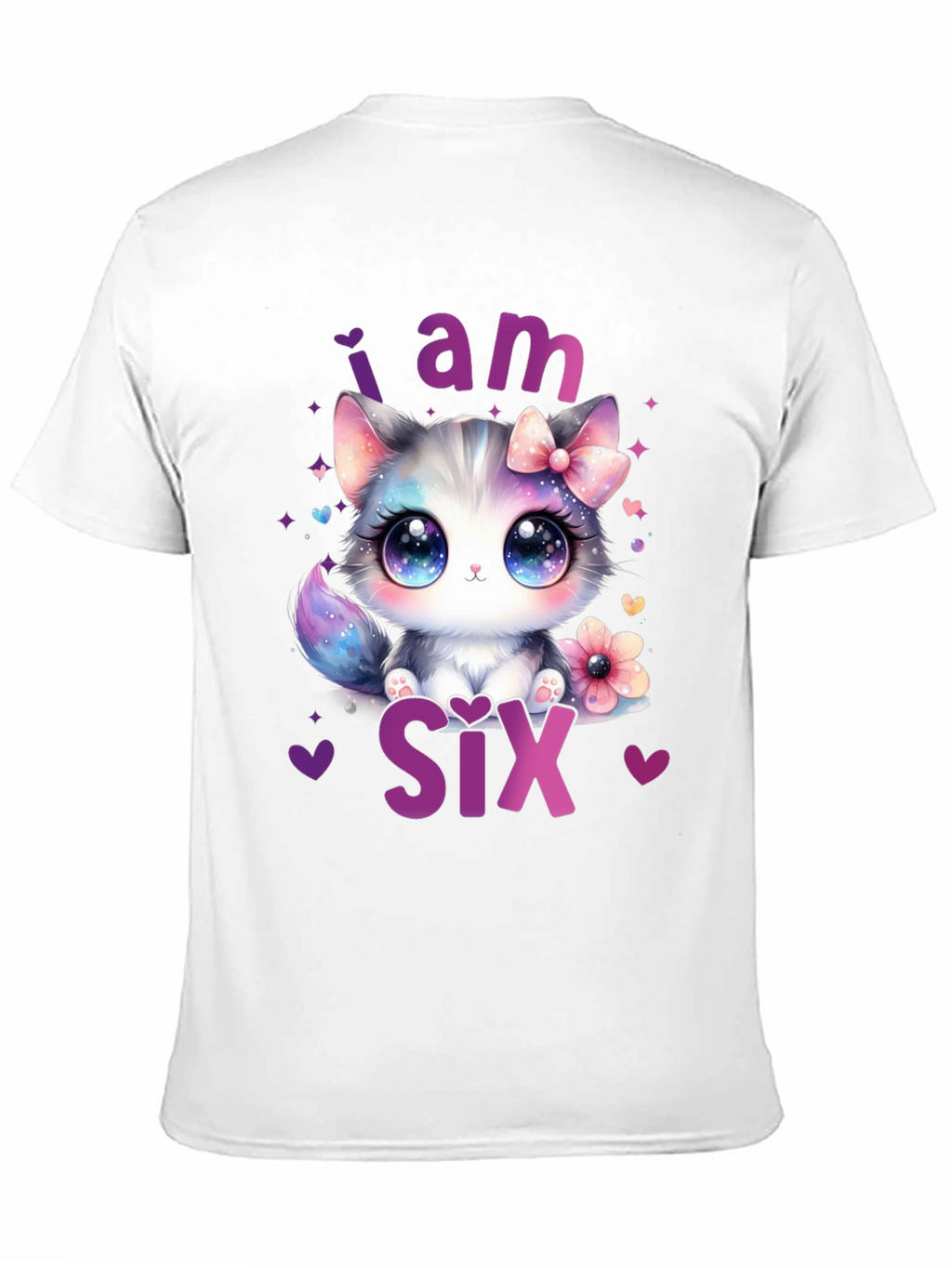 Cute Kitten 6th Birthday T-Shirt