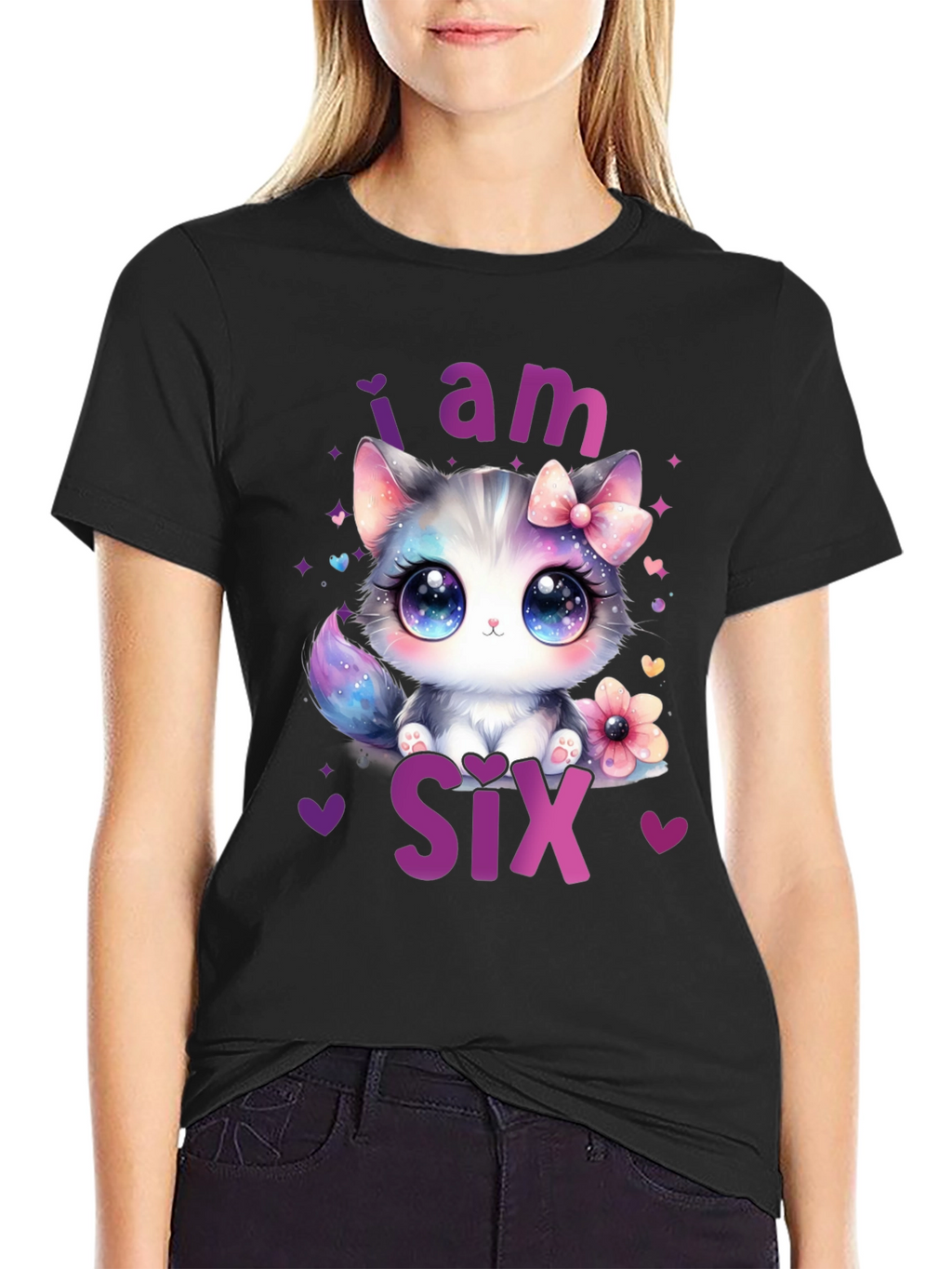 Cute Kitten 6th Birthday T-Shirt