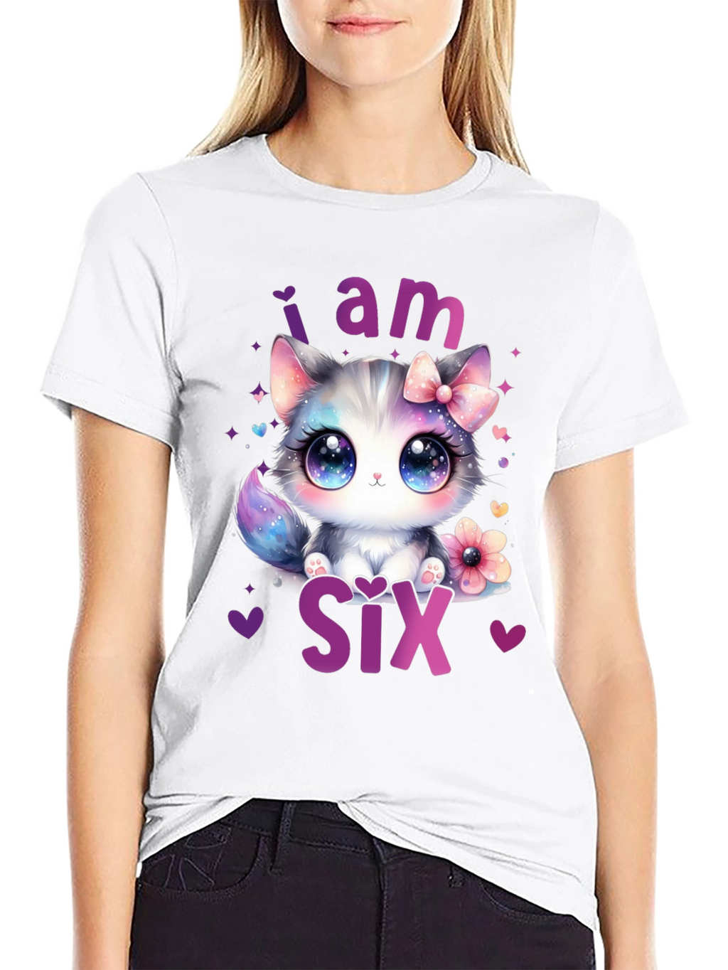 Cute Kitten 6th Birthday T-Shirt
