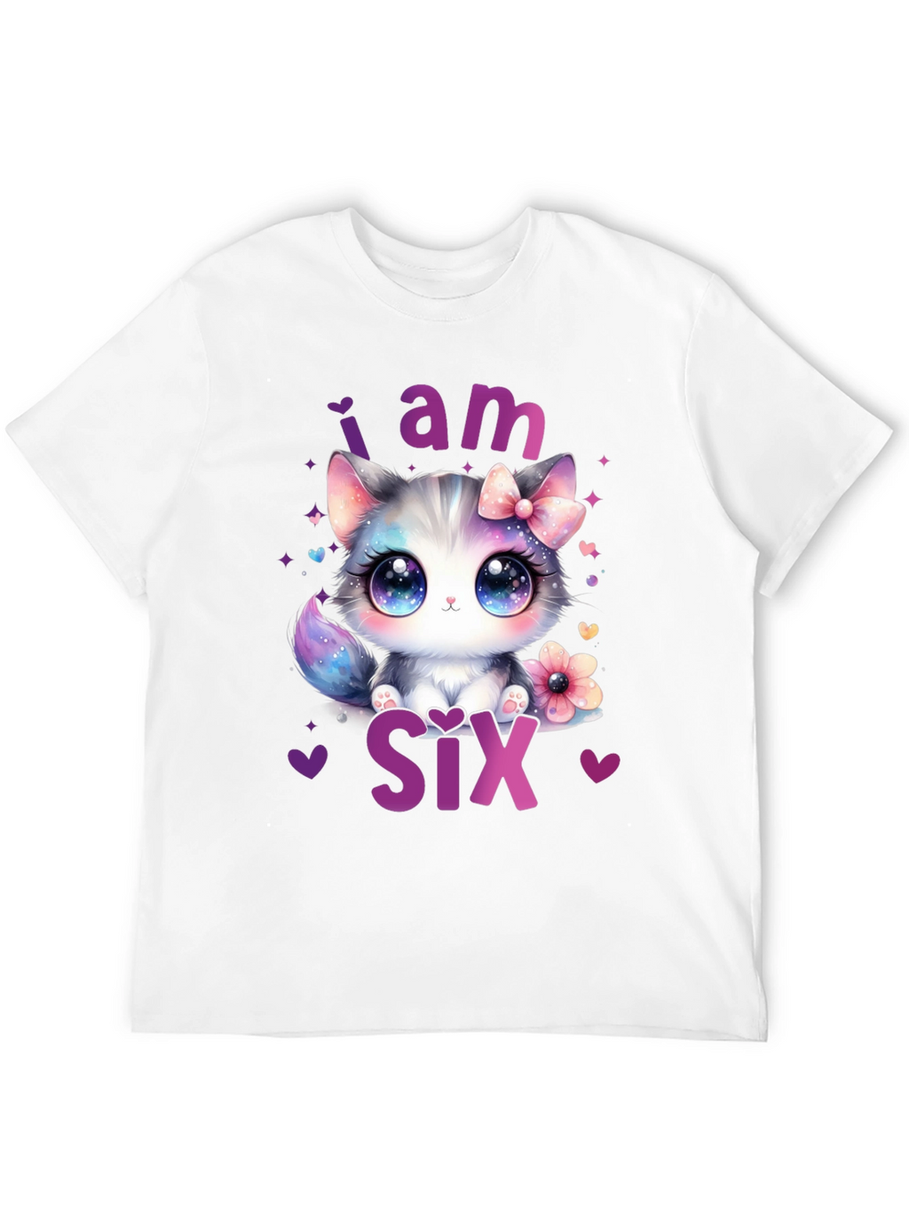 Cute Kitten 6th Birthday T-Shirt