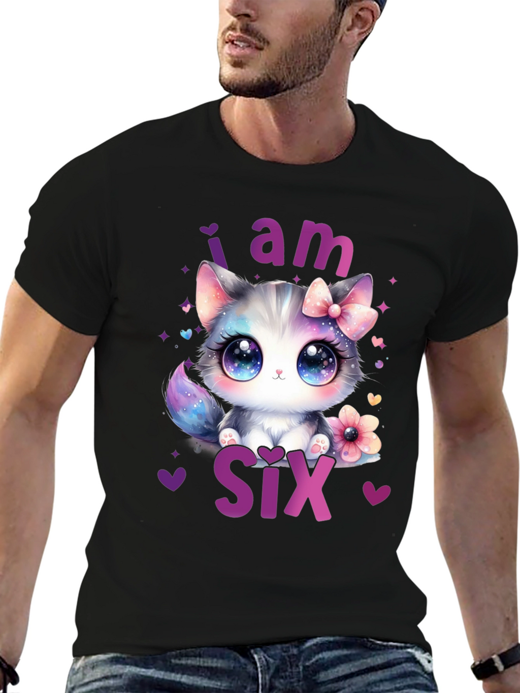 Cute Kitten 6th Birthday T-Shirt