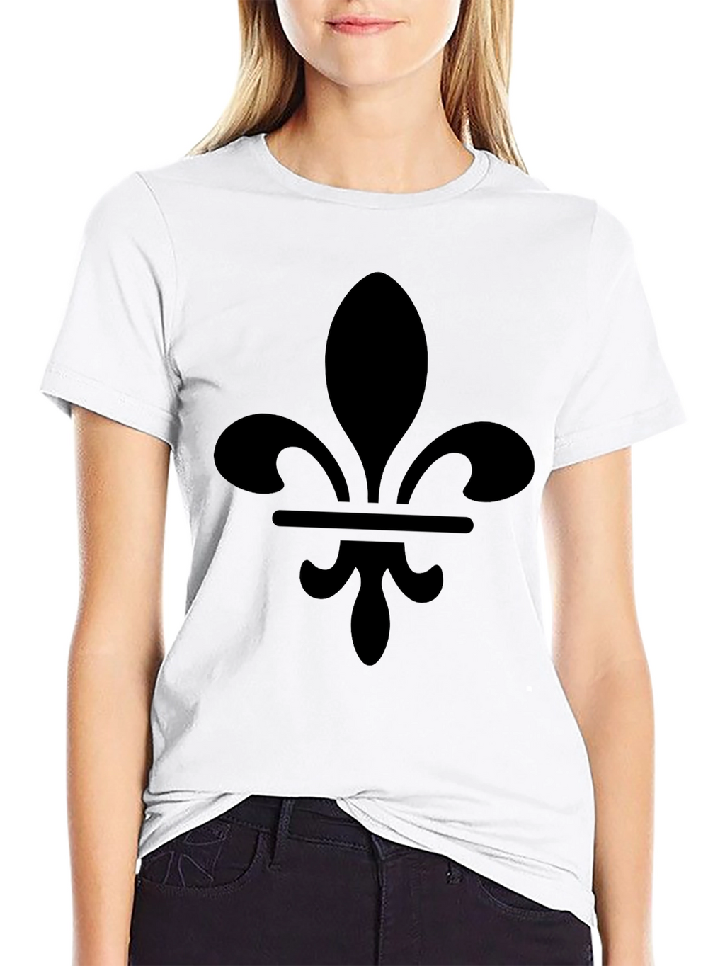 Fleur-de-Lis Graphic Black T-Shirt