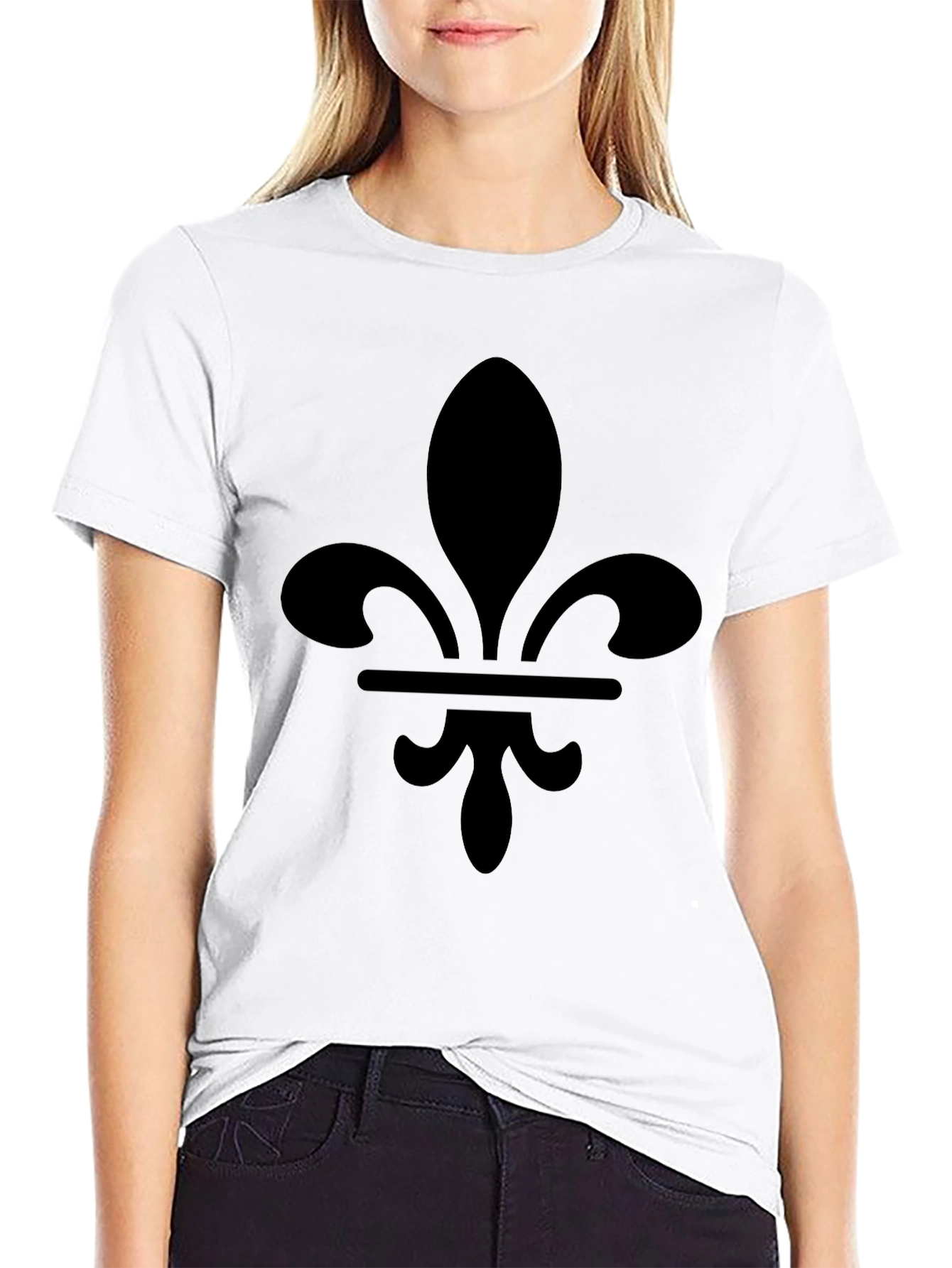 Fleur-de-Lis Graphic Black T-Shirt
