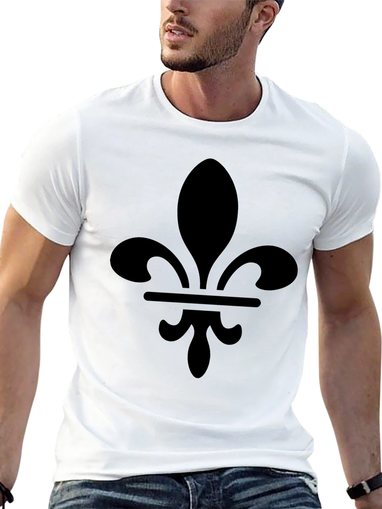 Fleur-de-Lis Graphic Black T-Shirt