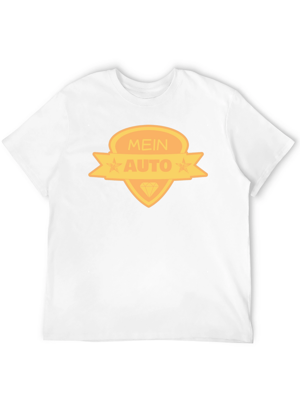 Mein Auto Graphic Tee - Black Cotton Blend T-Shirt