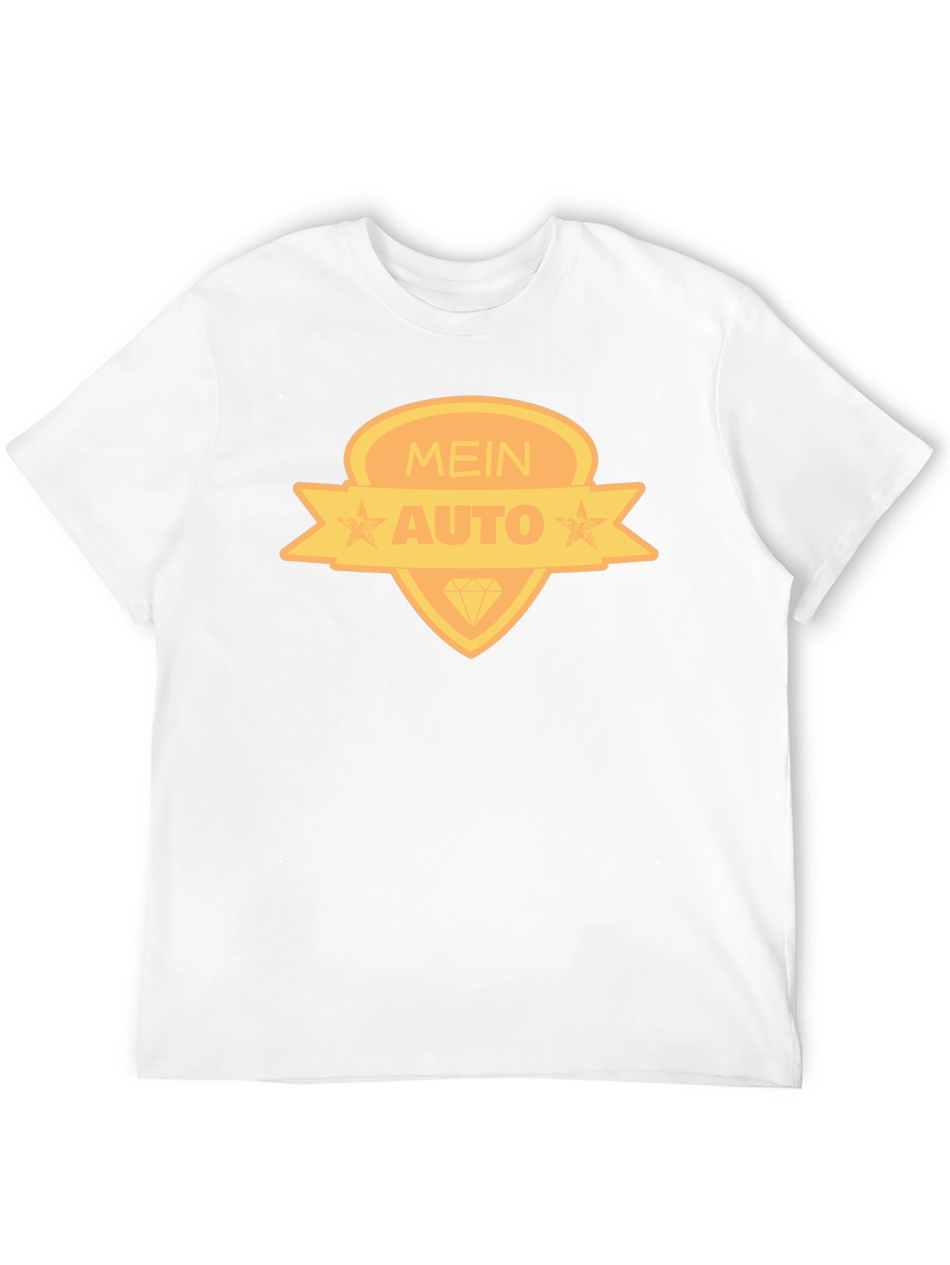 Mein Auto Graphic Tee - Black Cotton Blend T-Shirt