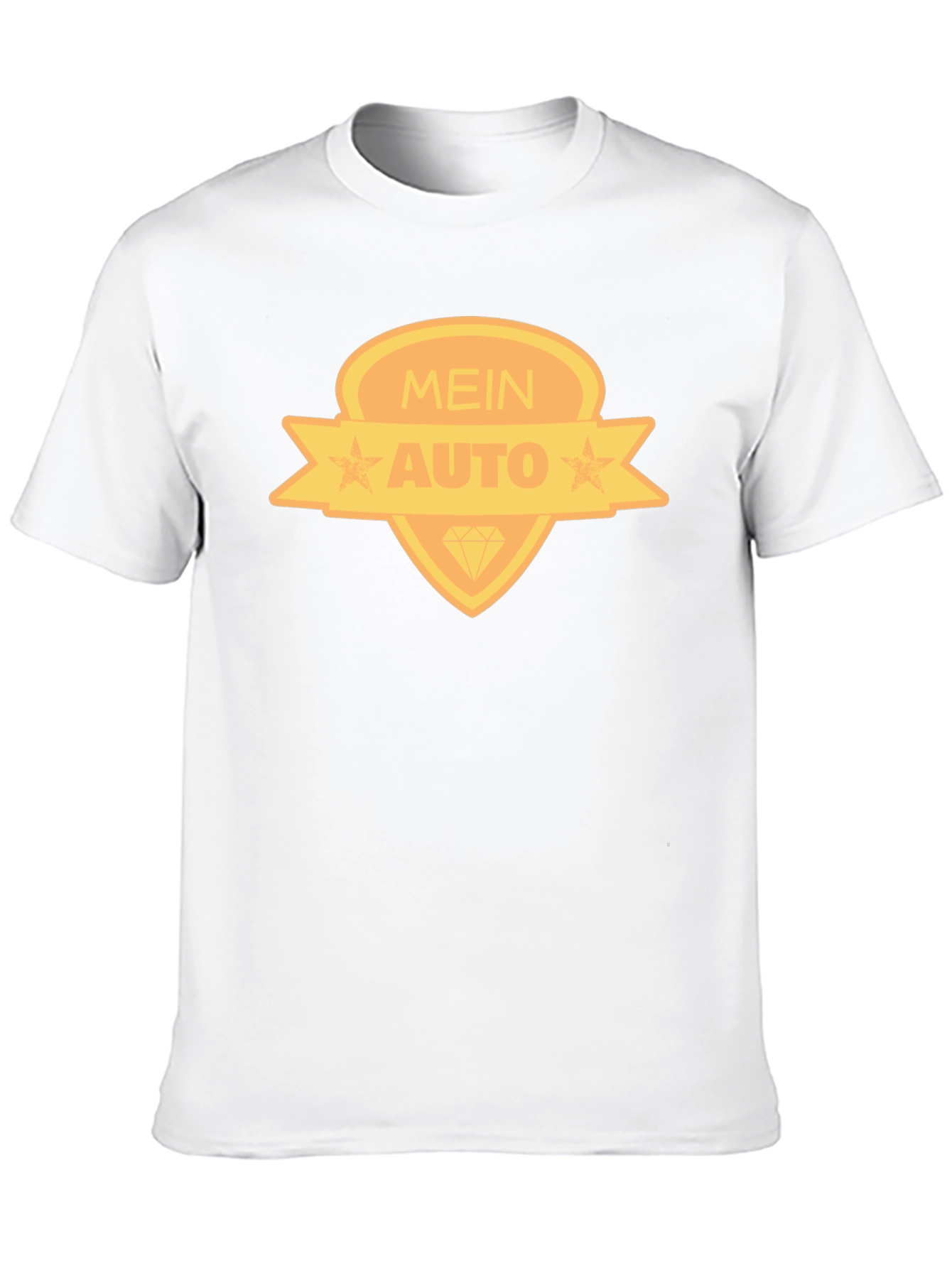 Mein Auto Graphic Tee - Black Cotton Blend T-Shirt