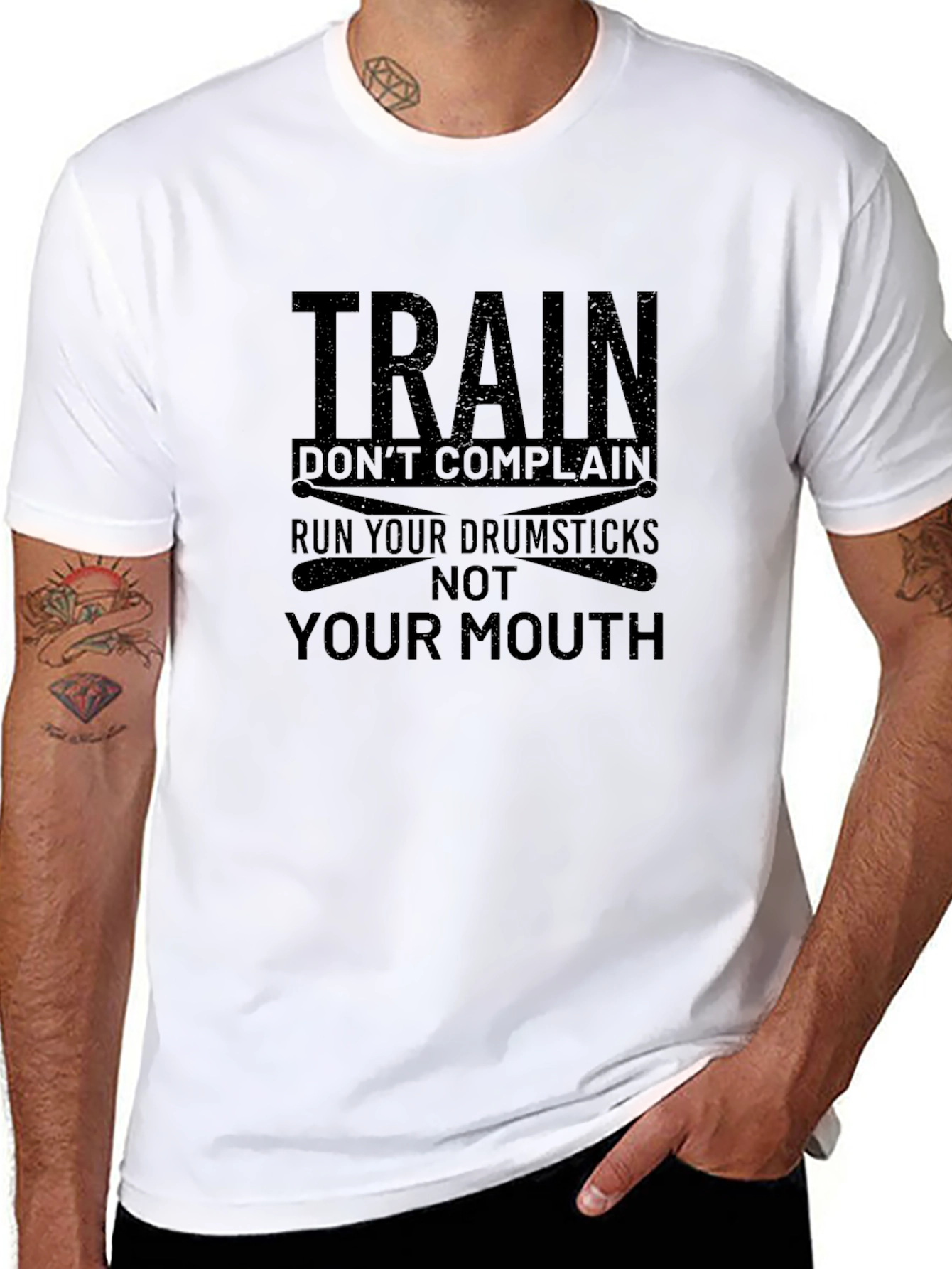 Train Dont Complain Drummer T-Shirt
