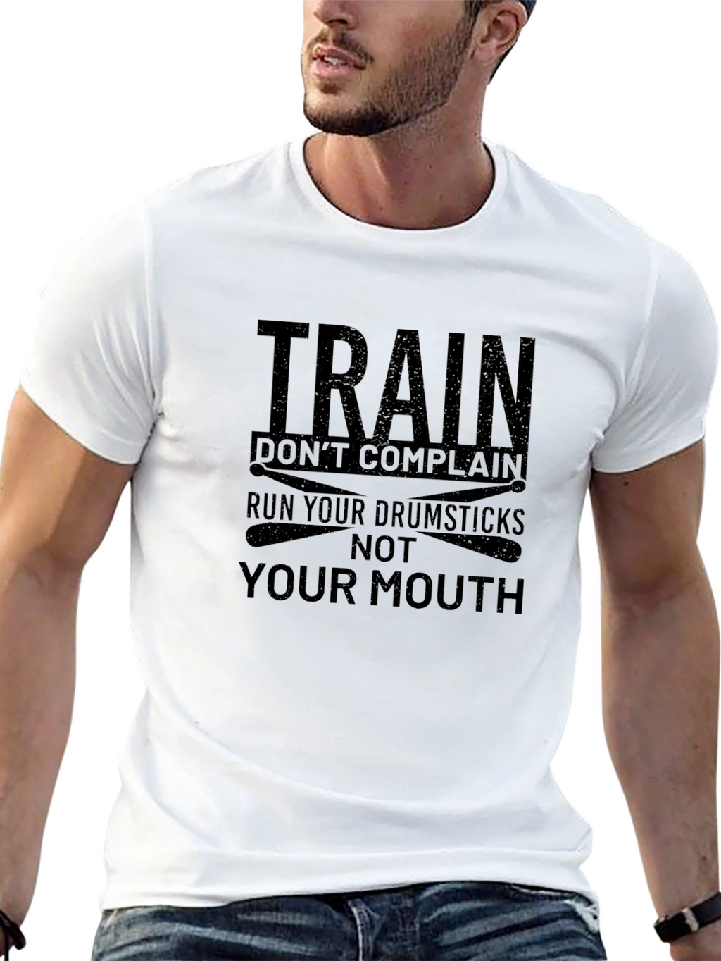 Train Dont Complain Drummer T-Shirt