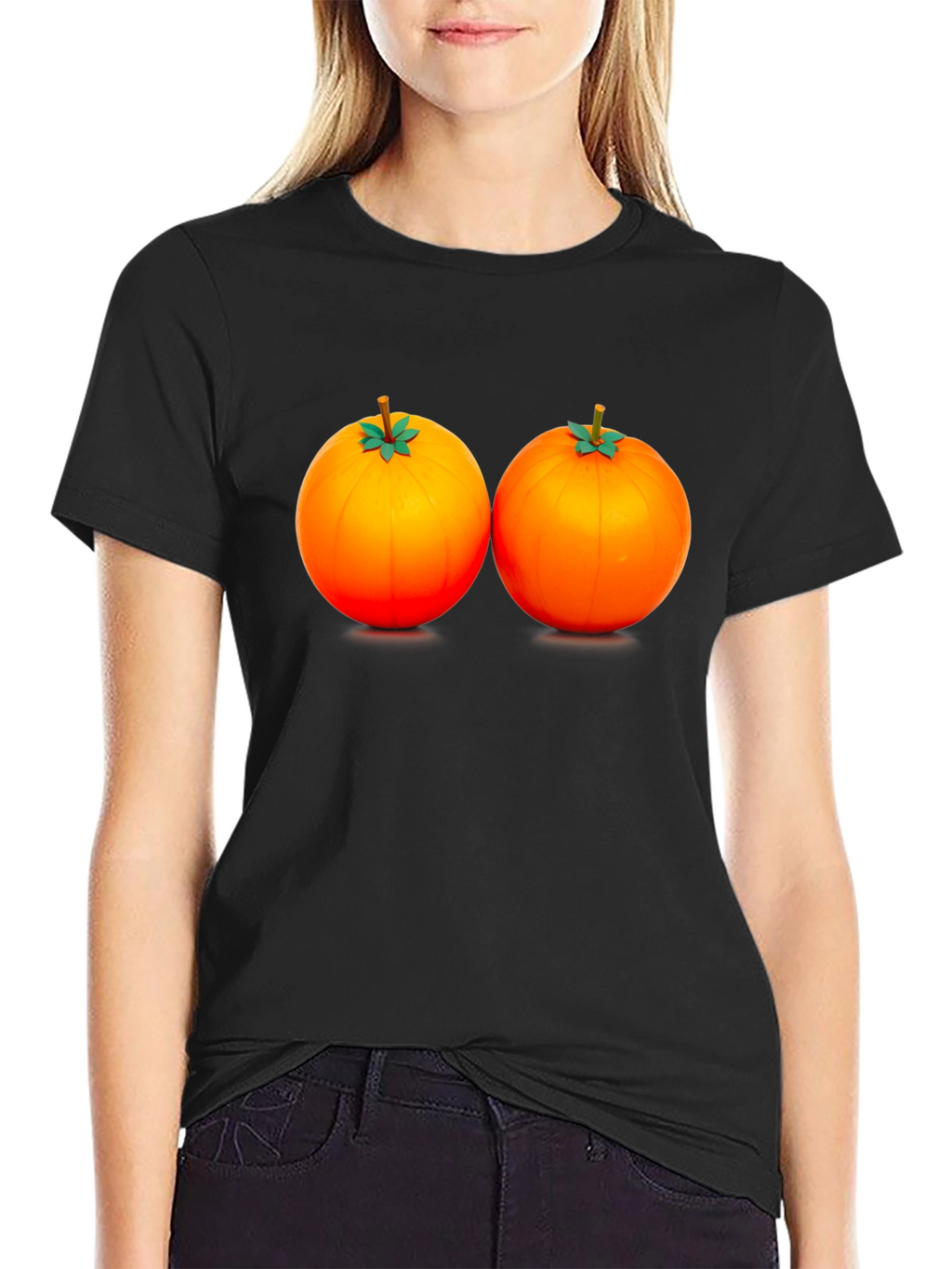 Novelty Orange Fruit T-Shirt - Fun & Unique