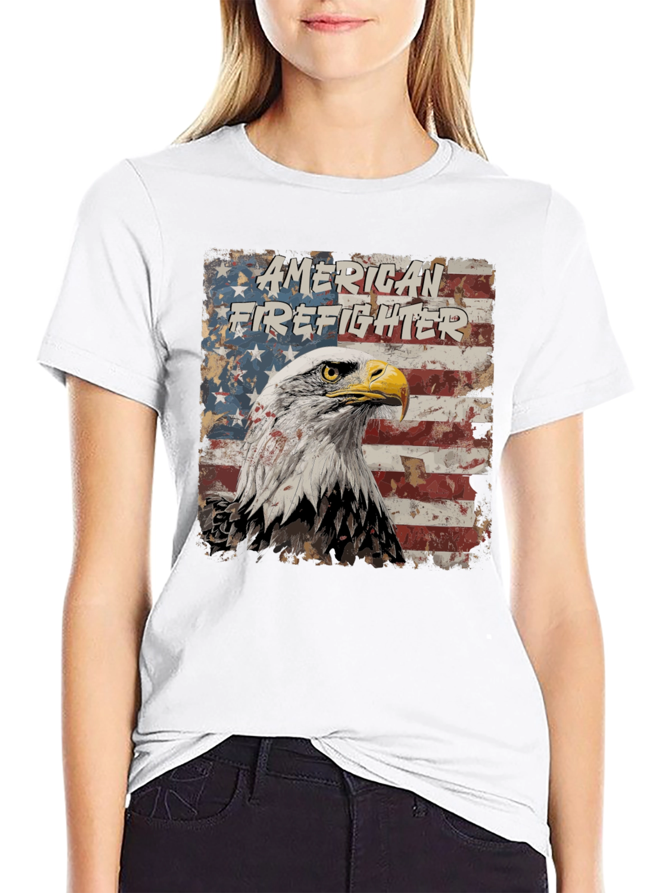 American Firefighter Eagle T-Shirt