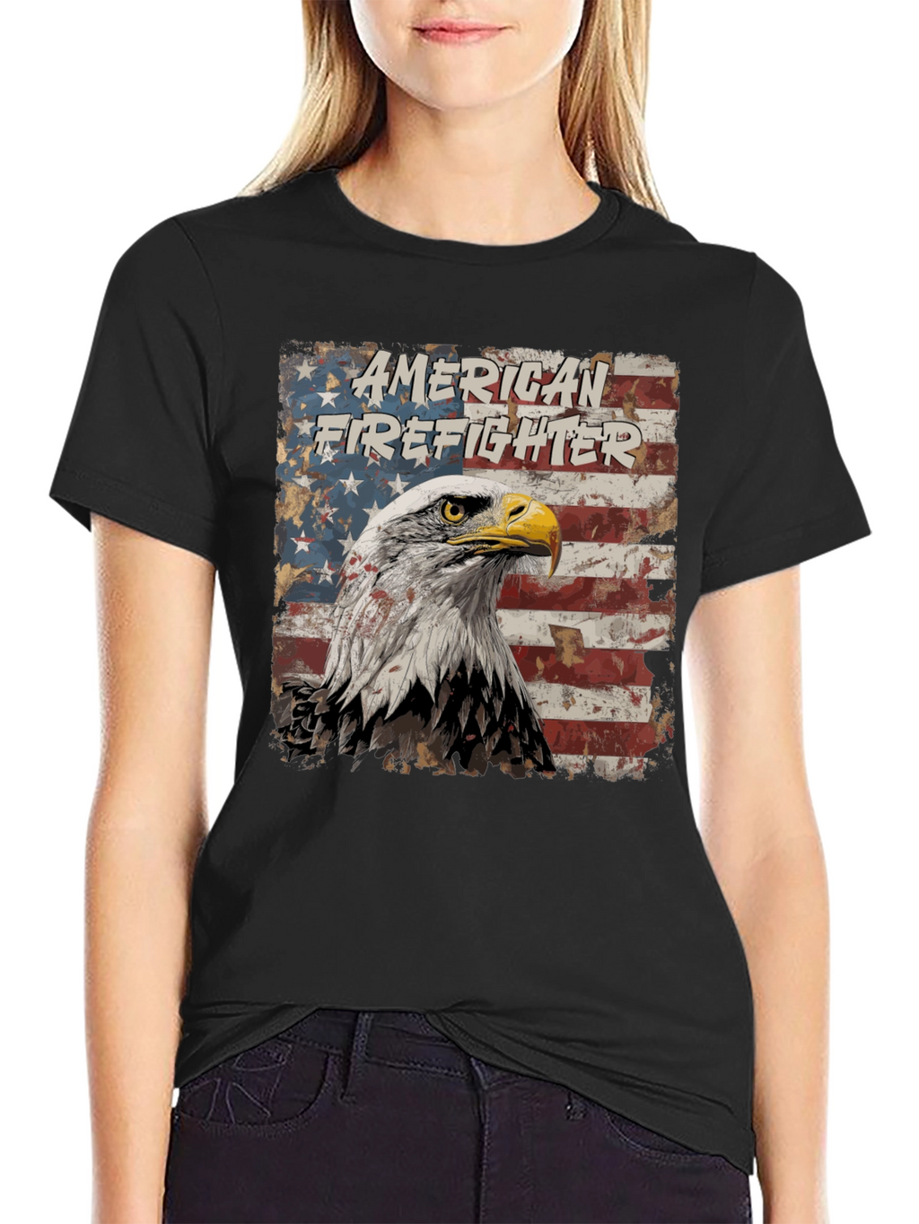 American Firefighter Eagle T-Shirt