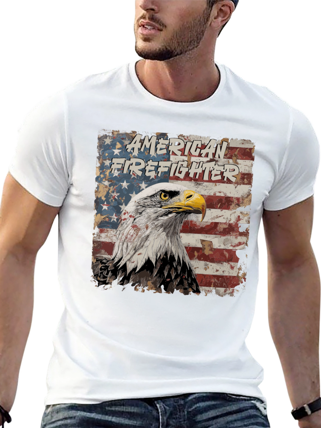 American Firefighter Eagle T-Shirt