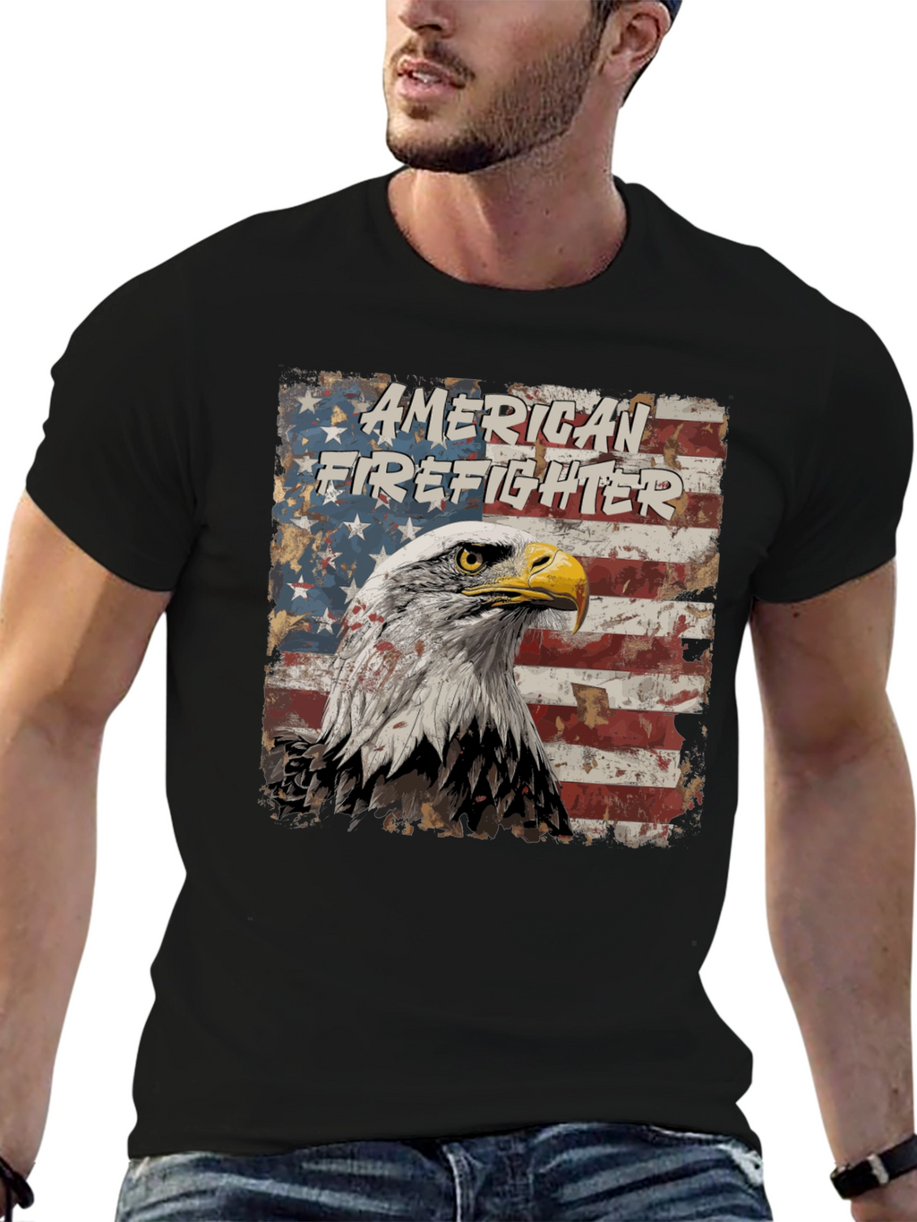 American Firefighter Eagle T-Shirt