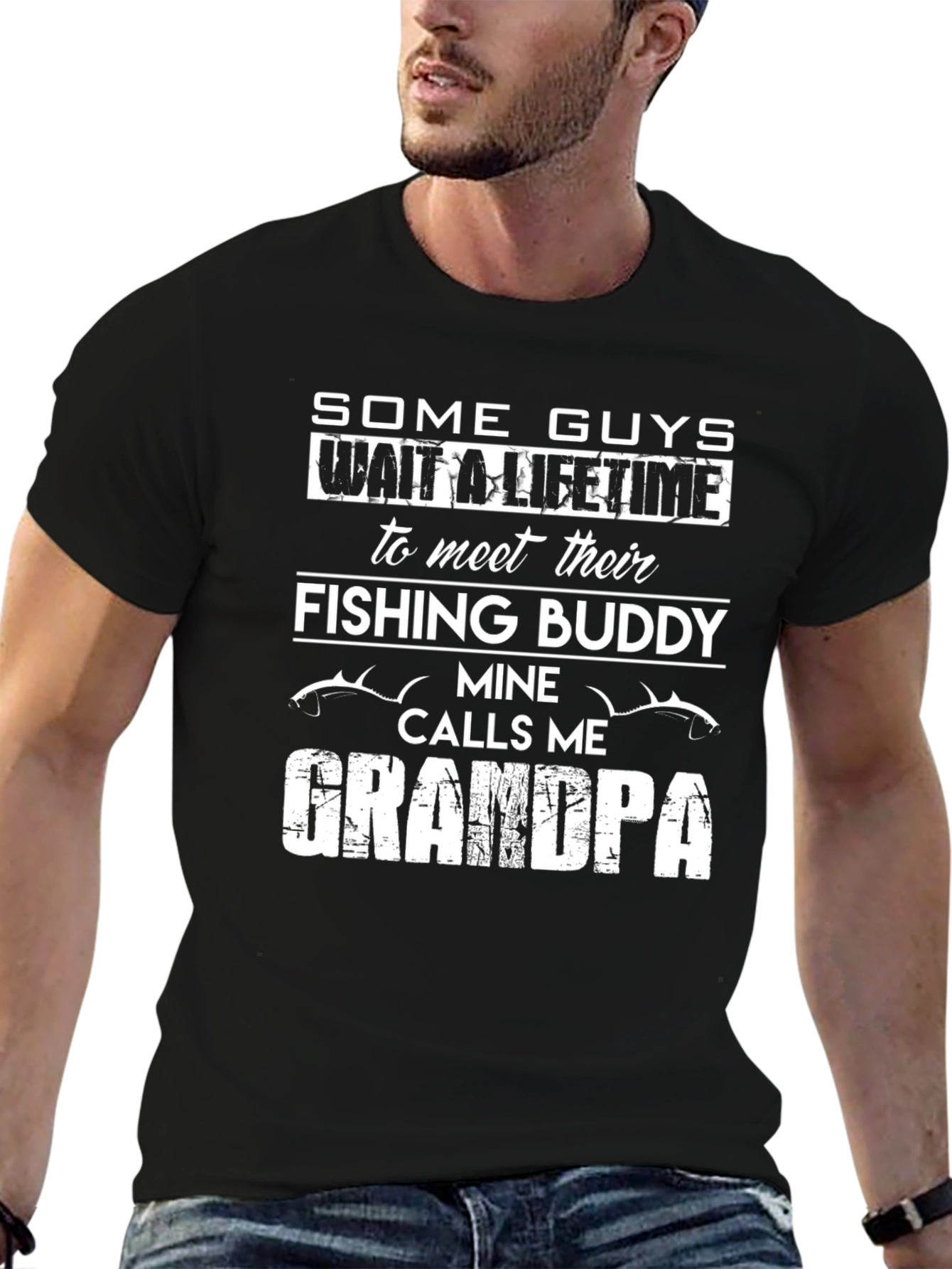 Fishing Buddy Grandpa Tee - Perfect Gift