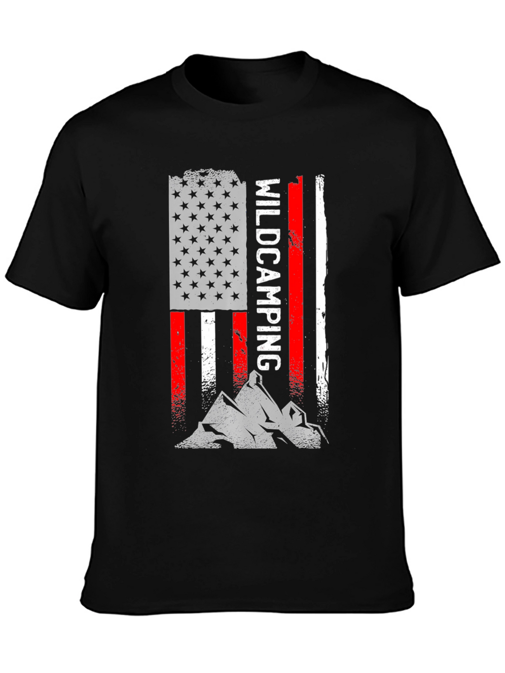 Wildcamping USA Flag T-Shirt
