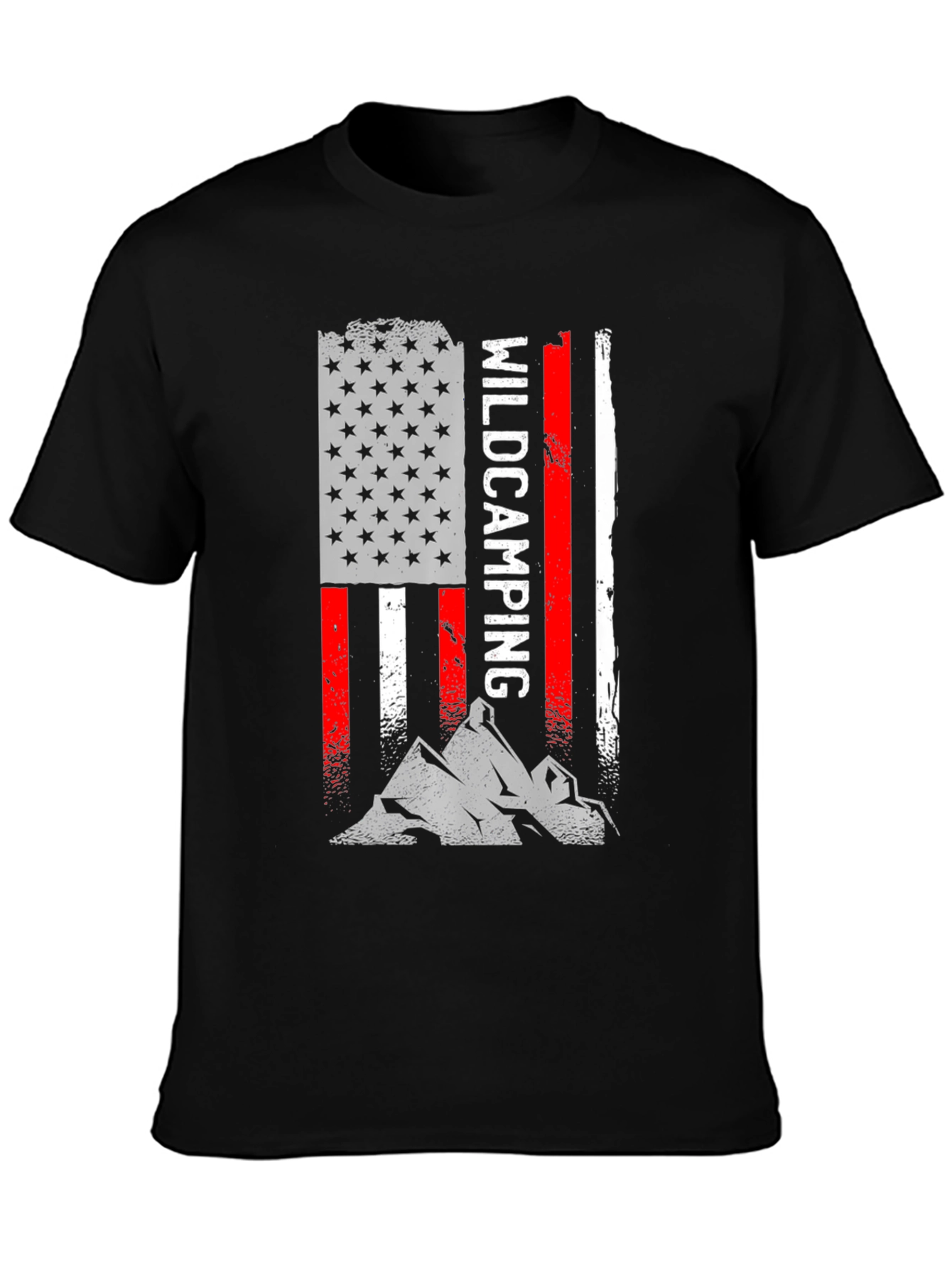 Wildcamping USA Flag T-Shirt