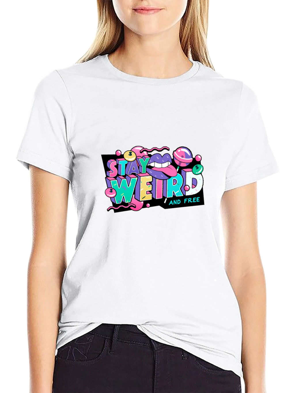 Stay Weird Graphic Tee - Unique Design