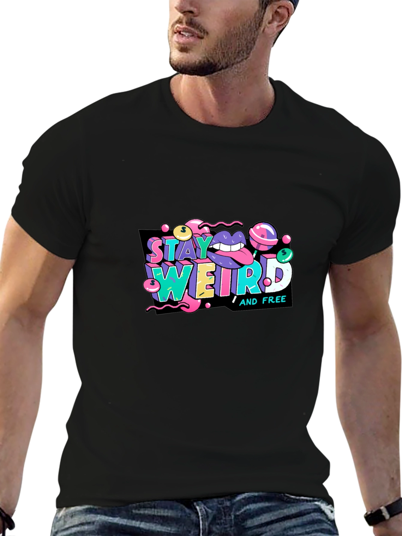 Stay Weird Graphic Tee - Unique Design