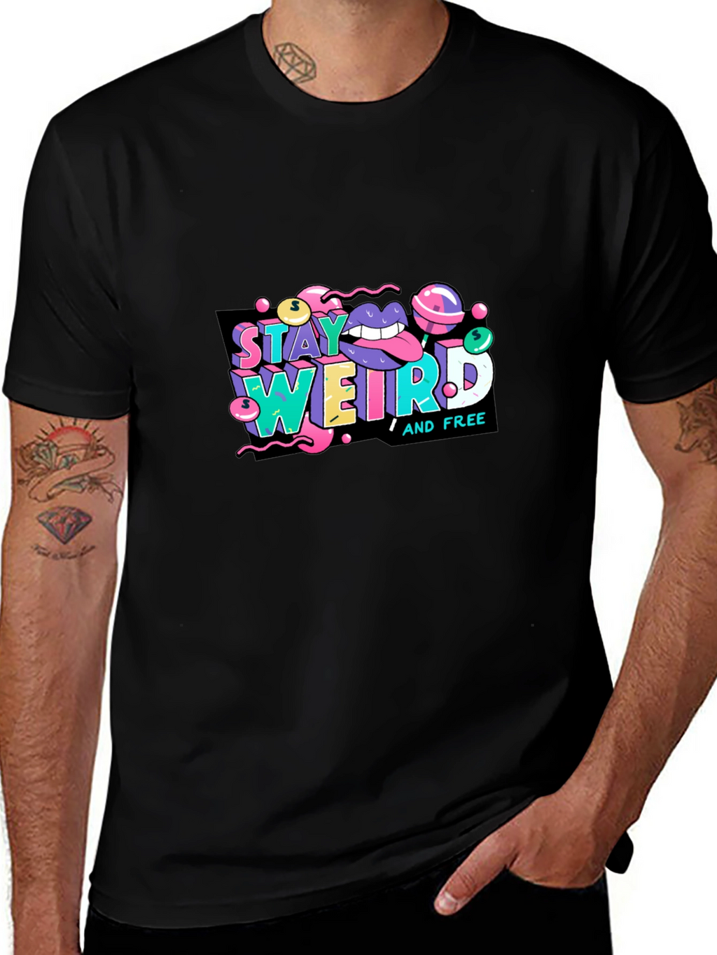 Stay Weird Graphic Tee - Unique Design