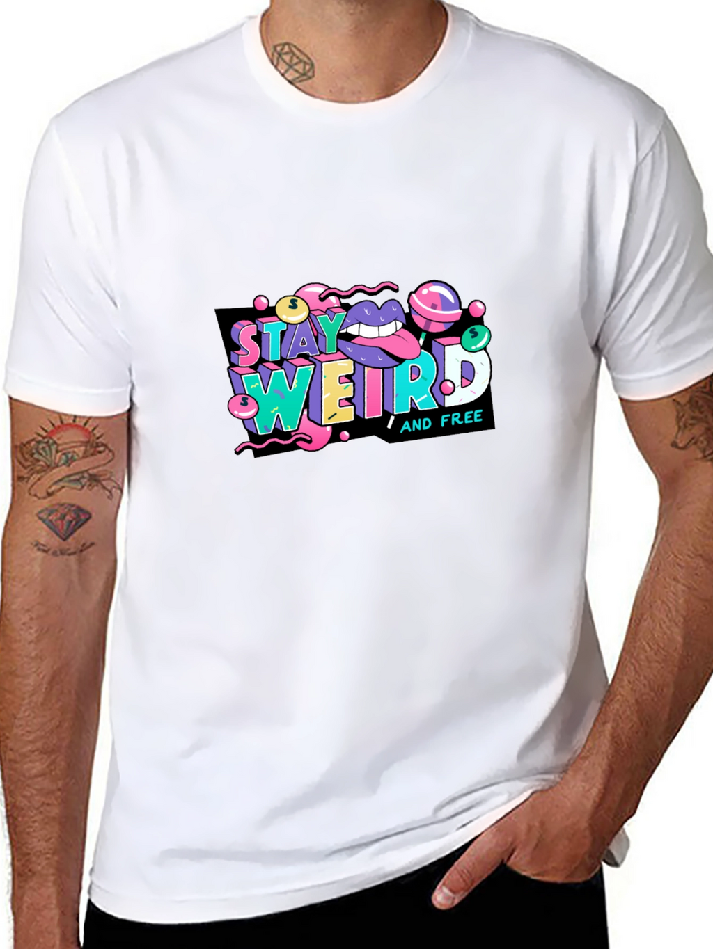 Stay Weird Graphic Tee - Unique Design