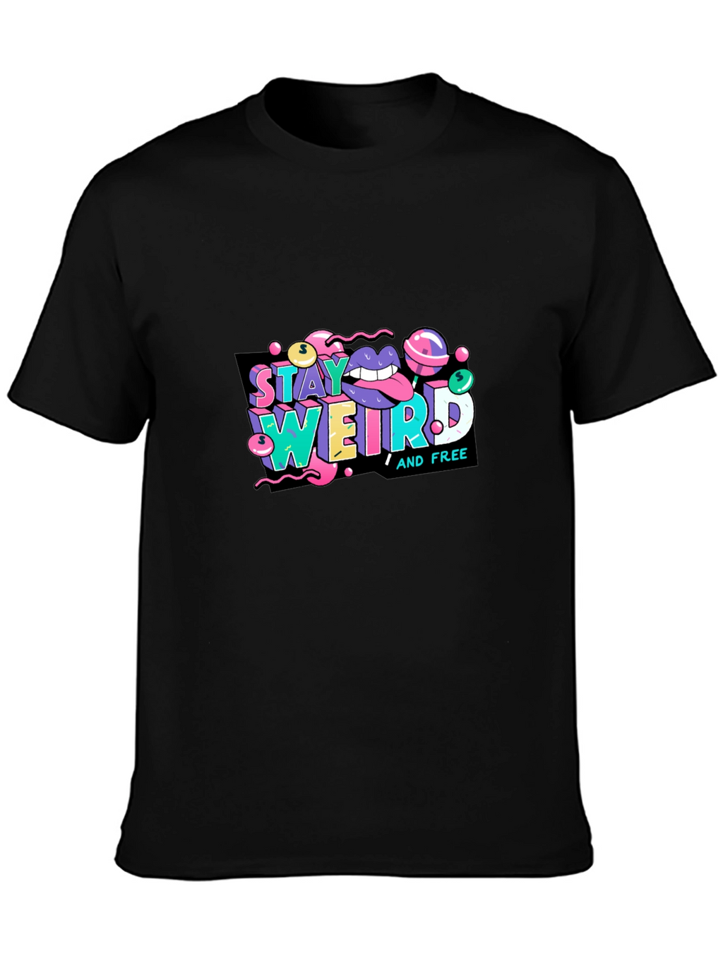 Stay Weird Graphic Tee - Unique Design