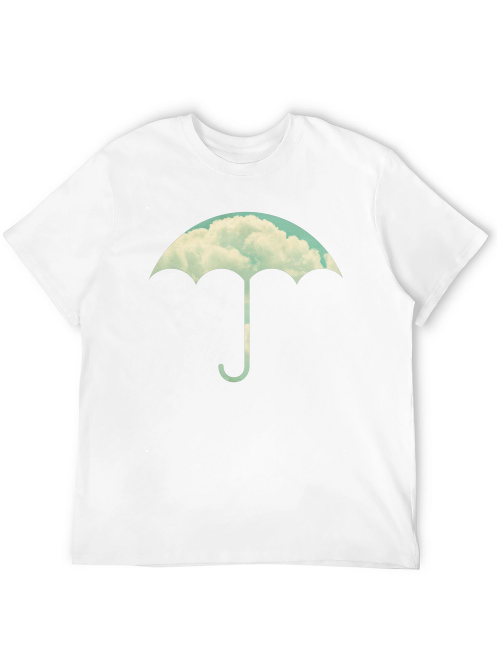 Cloud Umbrella Graphic Tee - Stylish Black T-Shirt