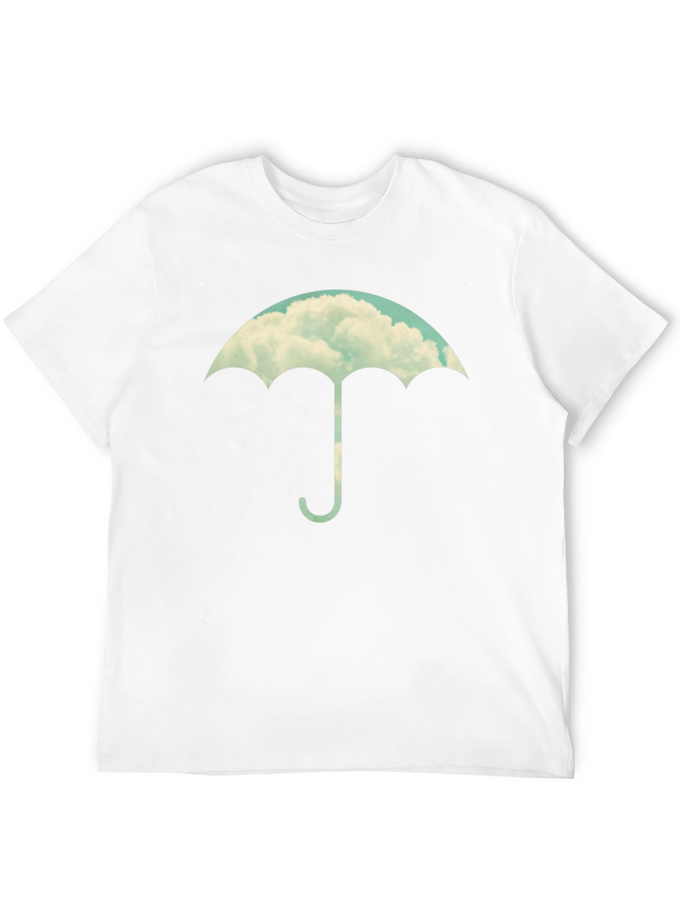Cloud Umbrella Graphic Tee - Stylish Black T-Shirt