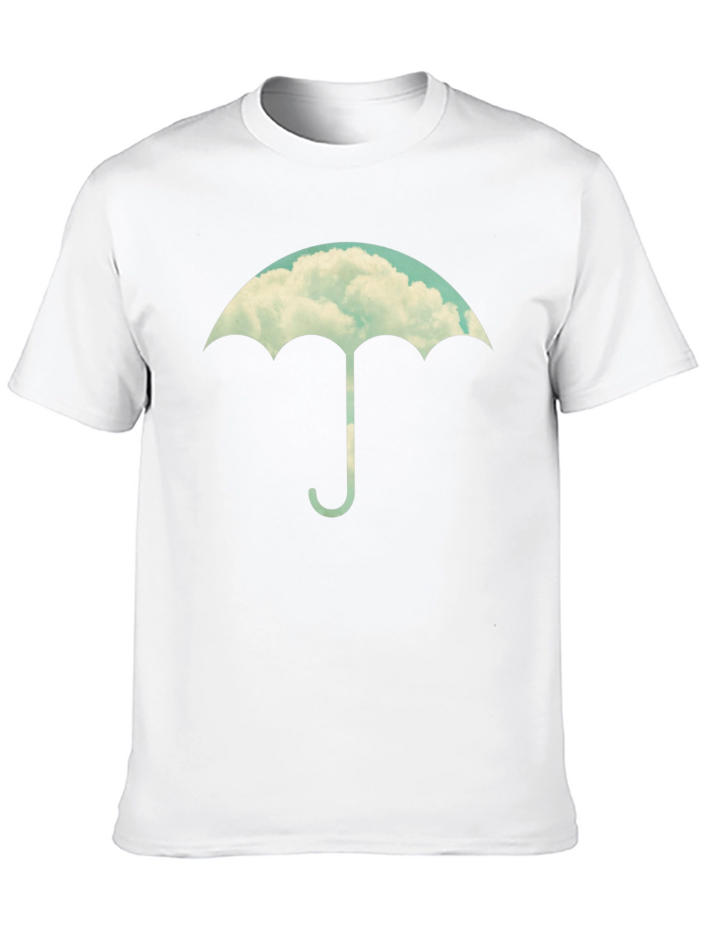 Cloud Umbrella Graphic Tee - Stylish Black T-Shirt